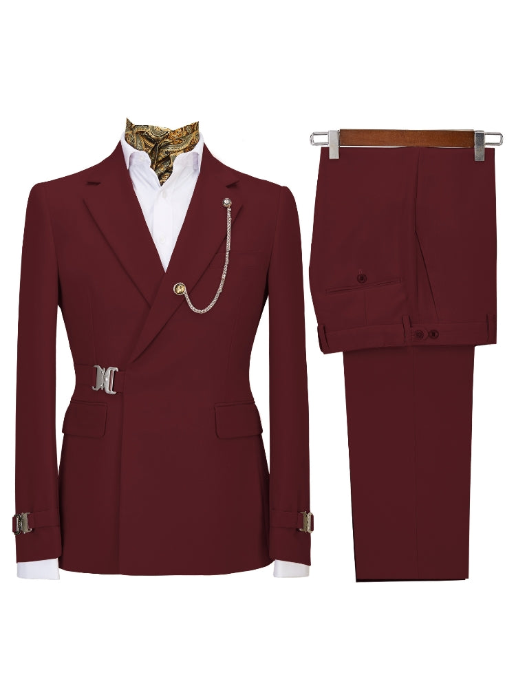 Costume homme deux pièces Style business Coupe ajustée