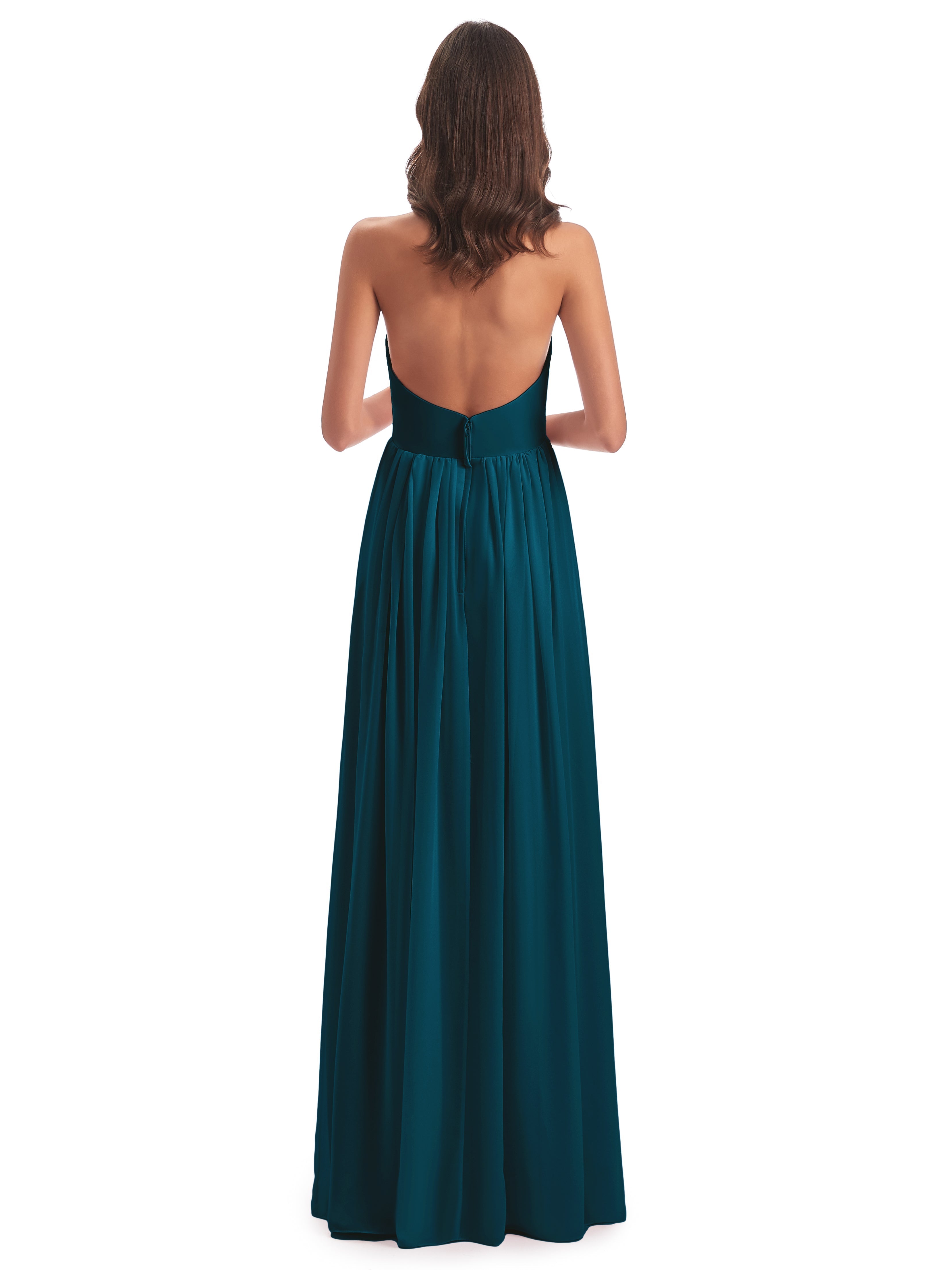 Robes De Demoiselle D'Honneur Bleu Encre Camila Licou Dos Nu Plis Robes Demoiselle D'Honneur