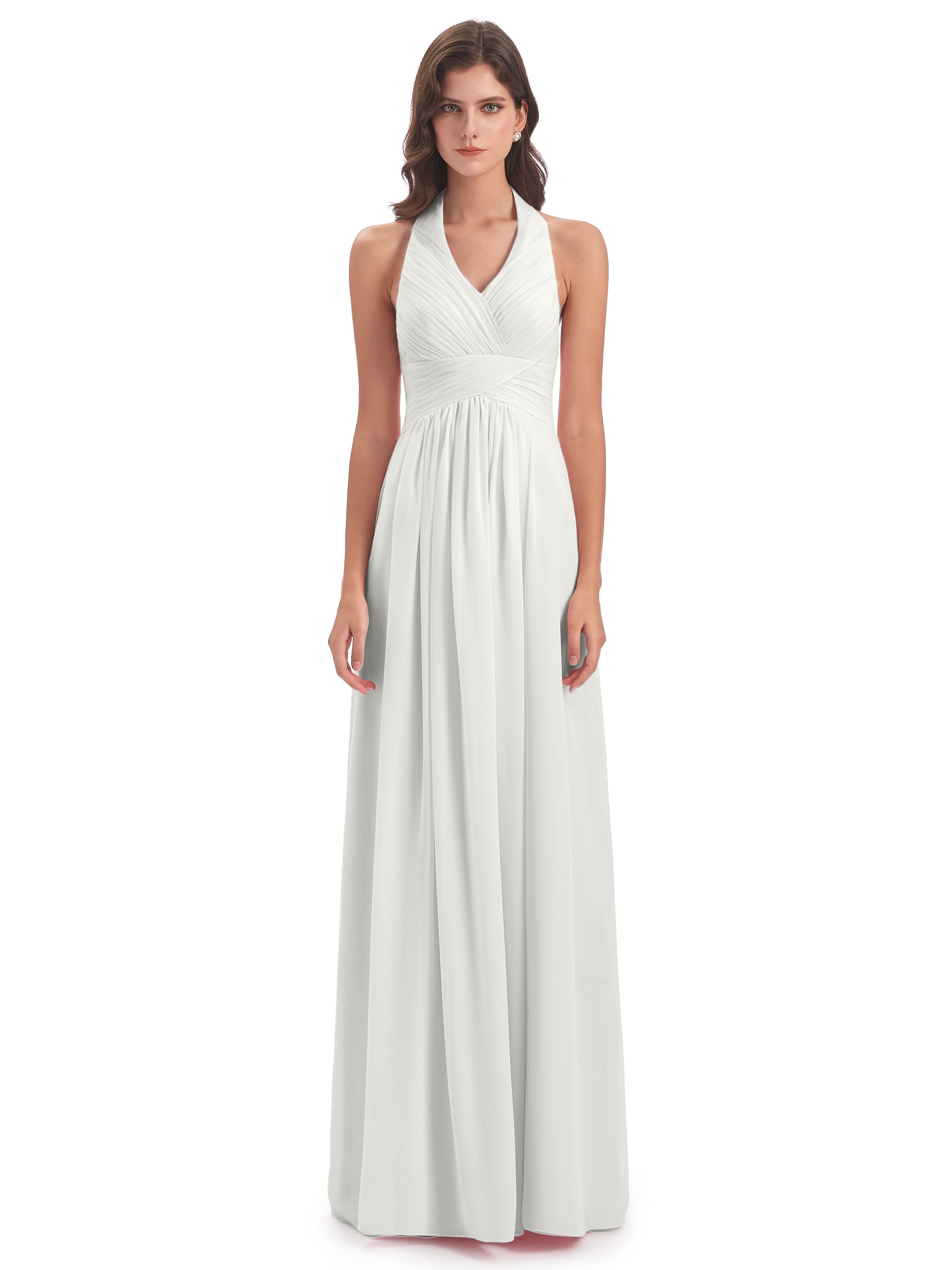 Robe De Demoiselle D Honneur Ivoire Camila Licou Dos Nu Plis Robes Demoiselle D'Honneur