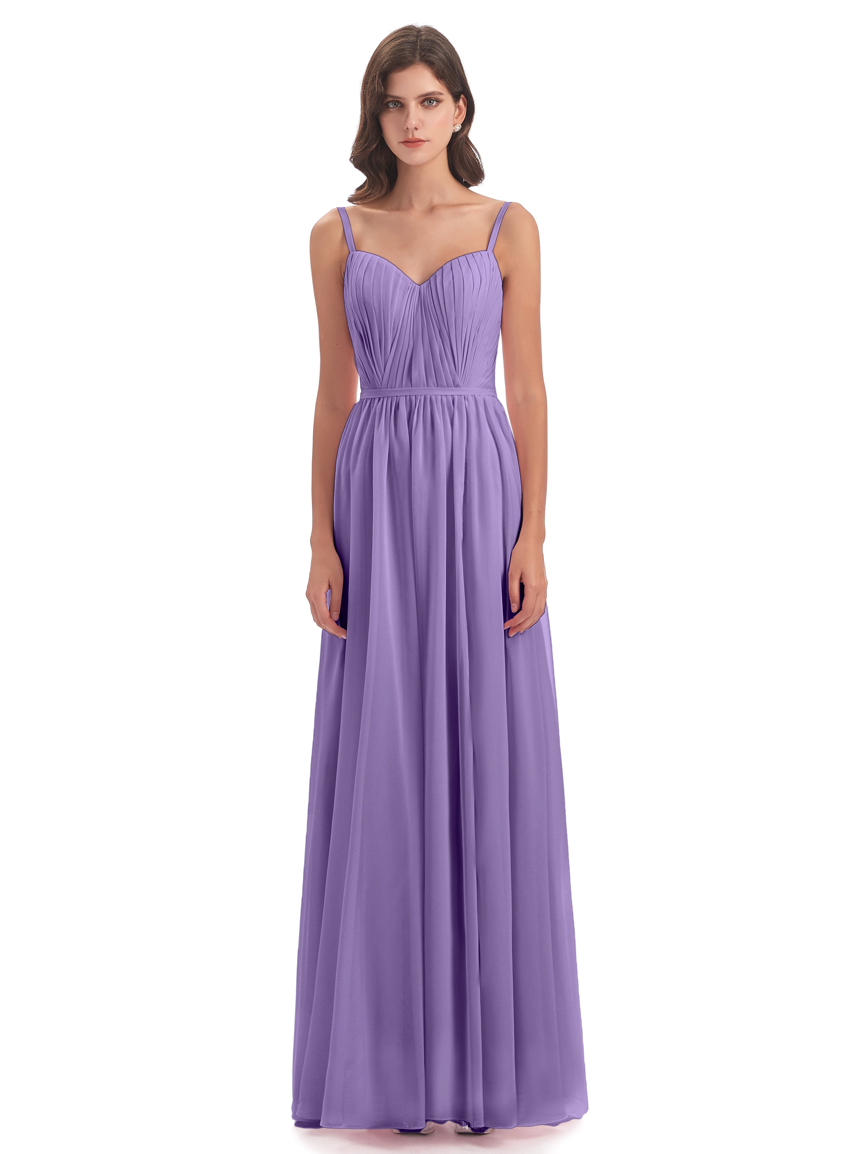 Robes De Demoiselle D'Honneur Tahiti Bretelles Spaghetti Fendue Devant Robes Demoiselle D'Honneur