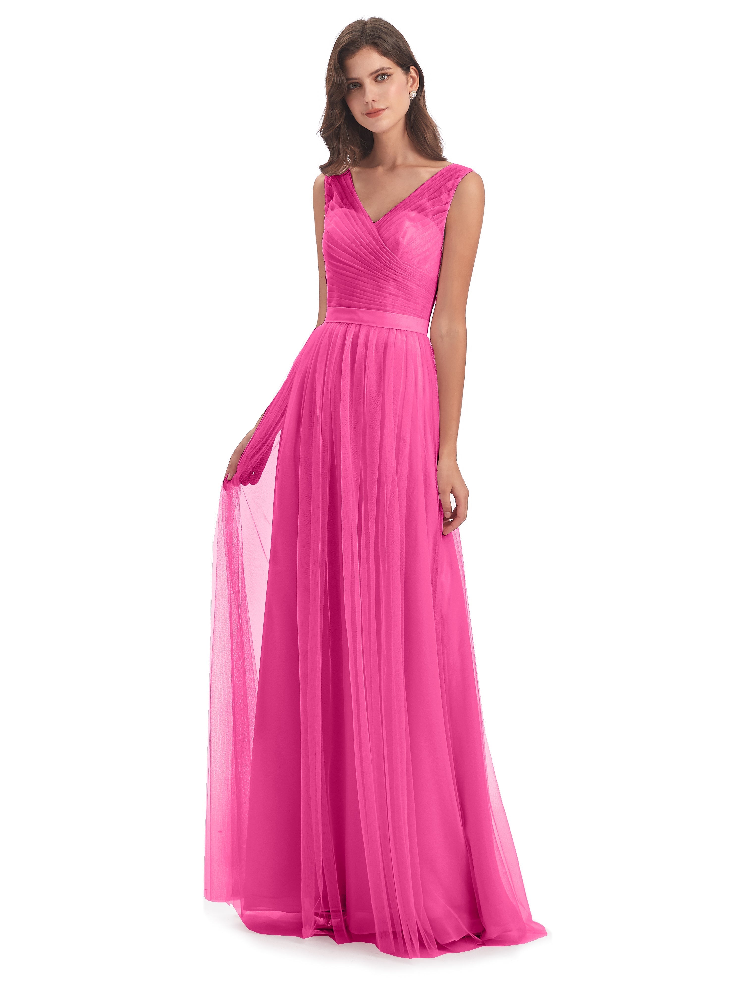 Robe Demoiselle D Honneur Azalée Mila Dos En V Tulle Robes Demoiselle D'Honneur
