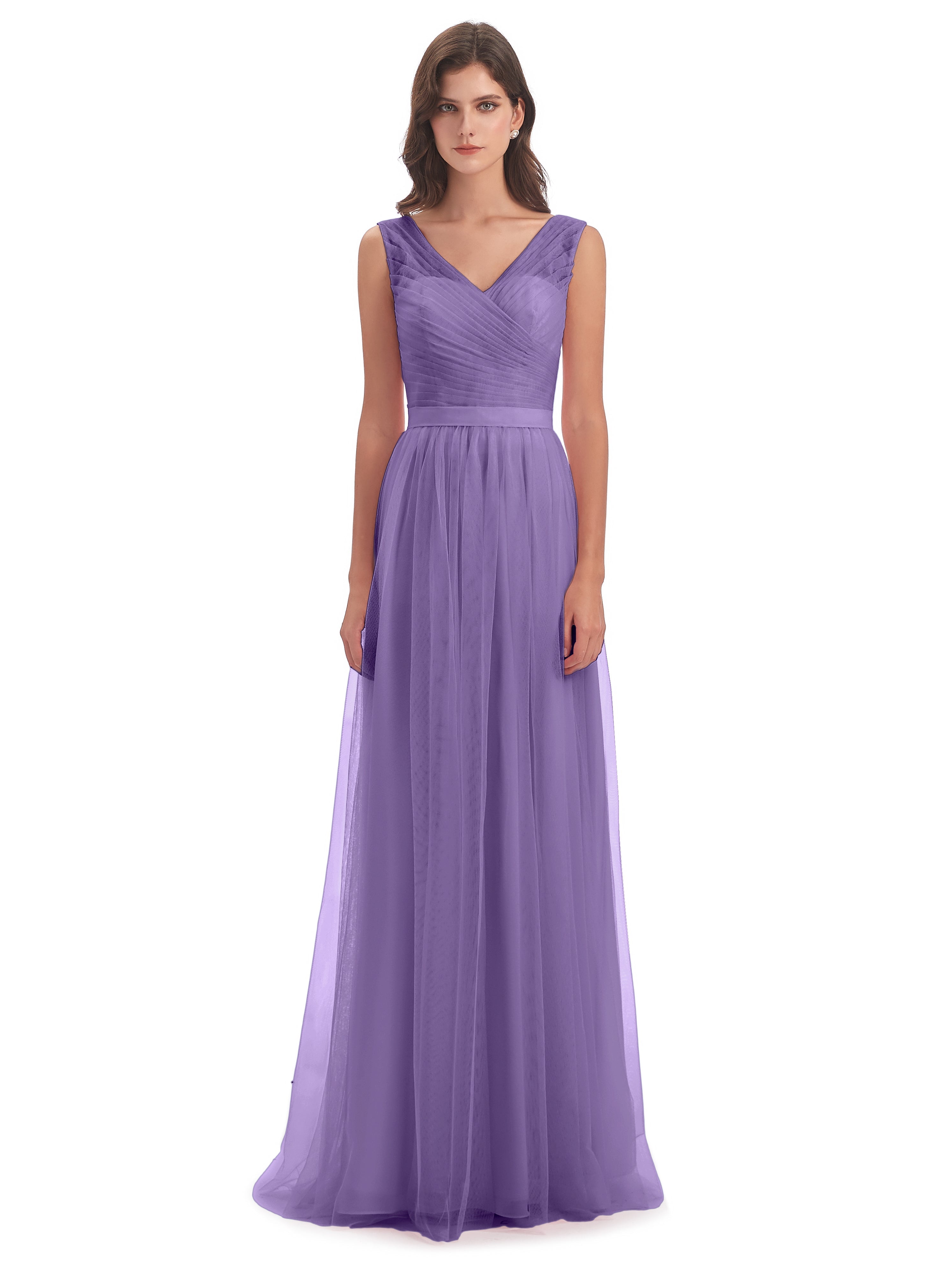 Robes De Demoiselle D'Honneur Tahiti Mila Dos En V Tulle Robes Demoiselle D'Honneur