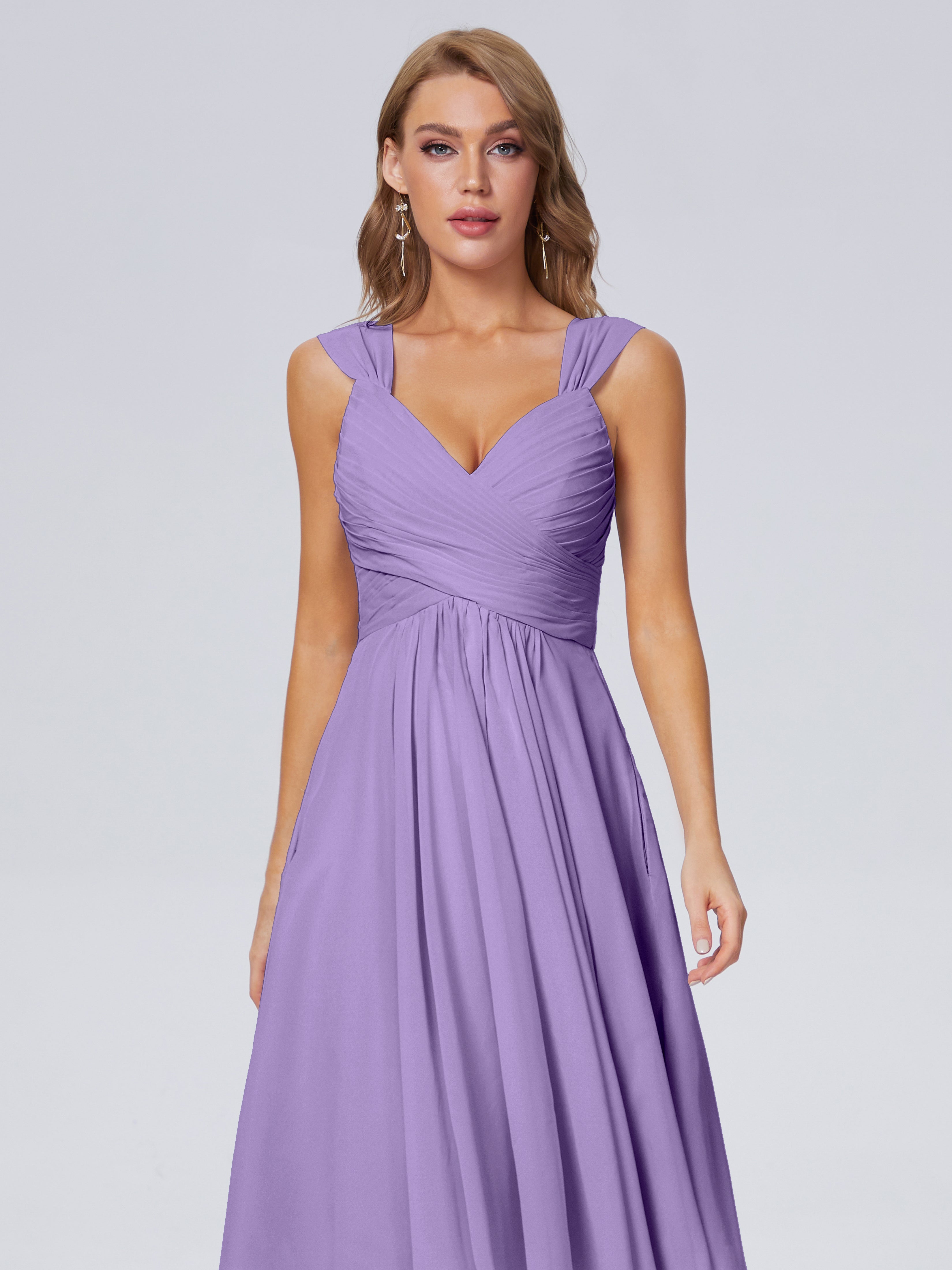 Robes De Demoiselle D'Honneur Tahiti Abordable Bretelles Courtes Mousseline Robes Demoiselle D'Honneur