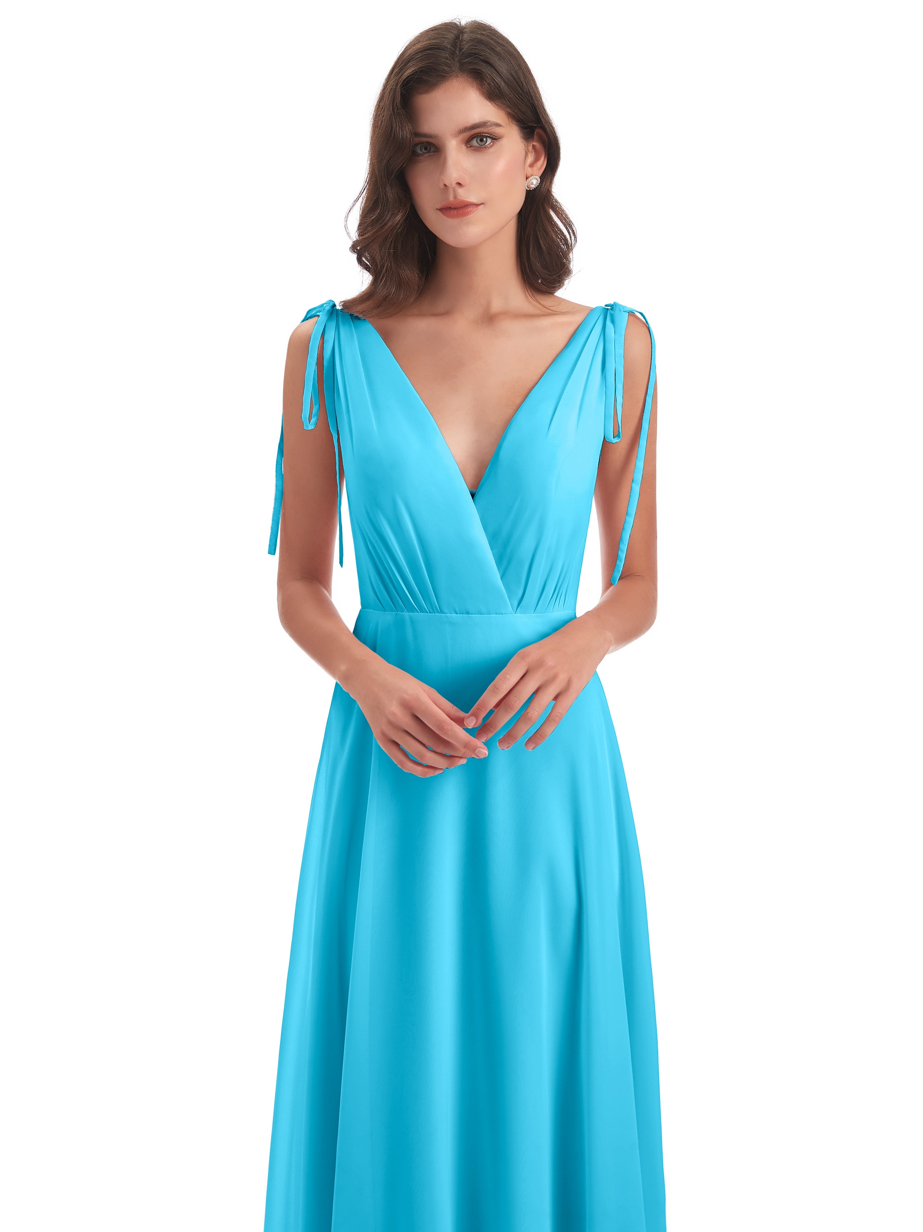 Robe De Demoiselle D'Honneur En Piscine Dos Nu Col V Robes Demoiselle D'Honneur