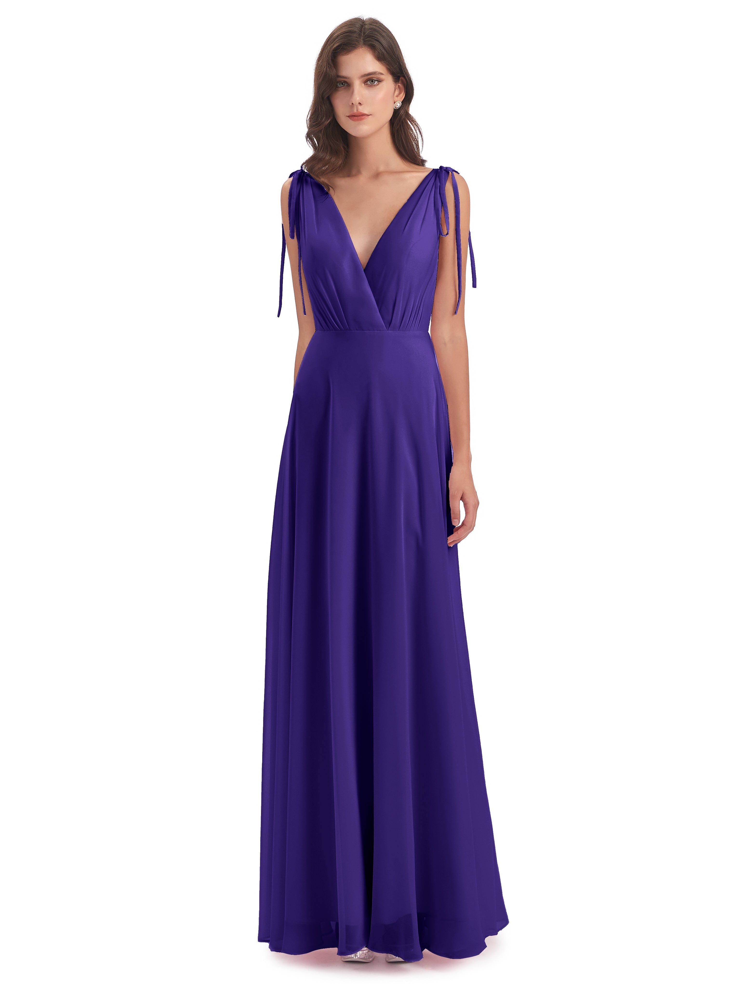 Robes De Demoiselle D'Honneur En Régence Dos Nu Col V Robes Demoiselle D'Honneur