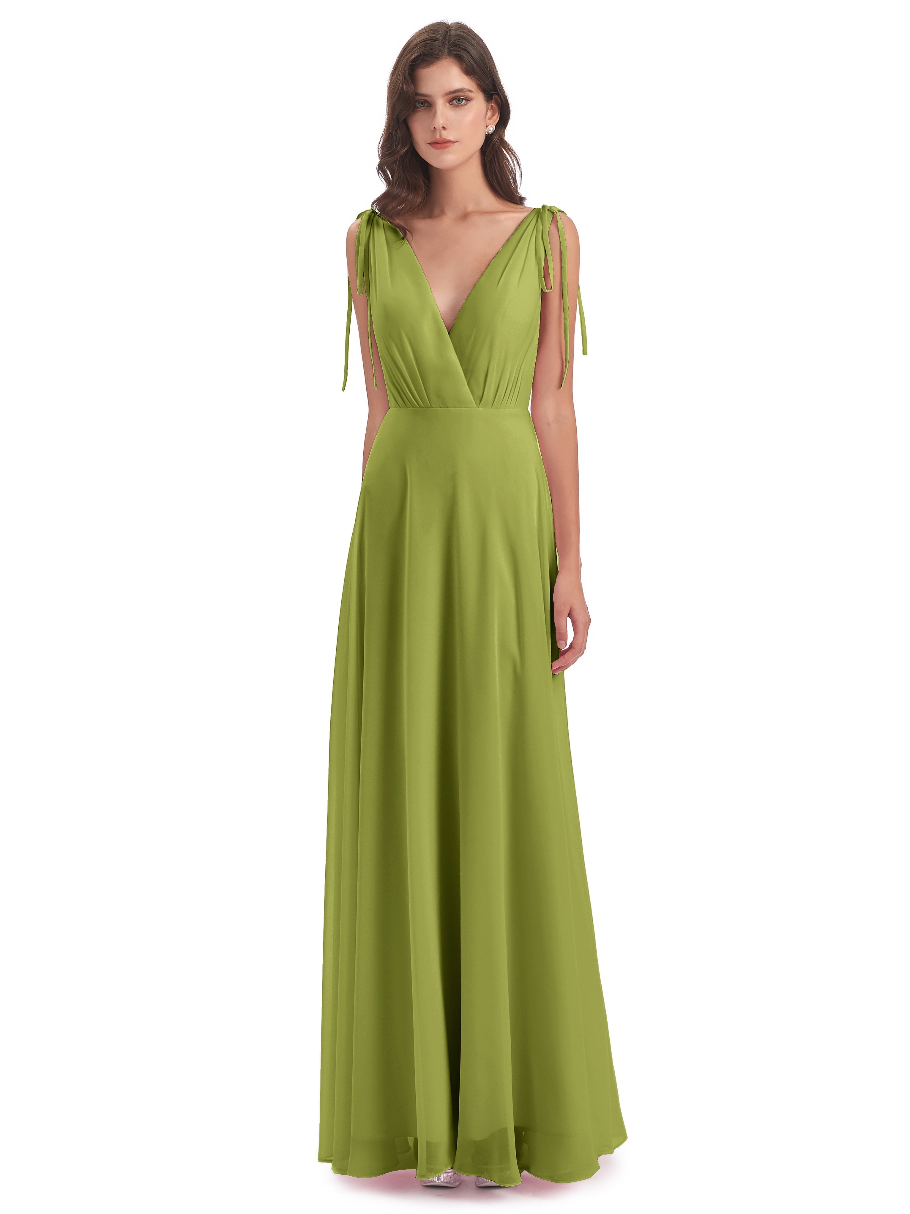 Robes De Demoiselle D'Honneur Trèfle Dos Nu Col V Robes Demoiselle D'Honneur