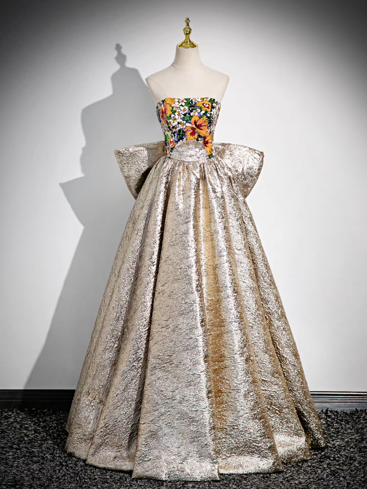 Somptueuse Robe Bandeau de Quinceanera avec un Nœud Papillon