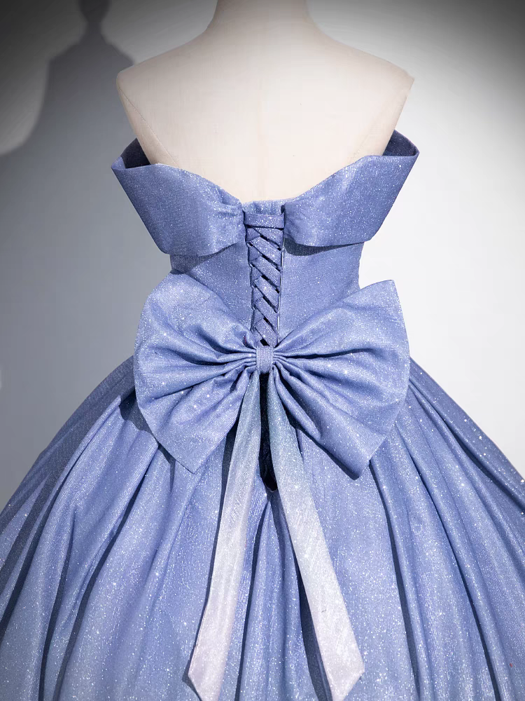 Épaule Dénudée Col V Robe de Quinceanera avec un Nœud Papillon