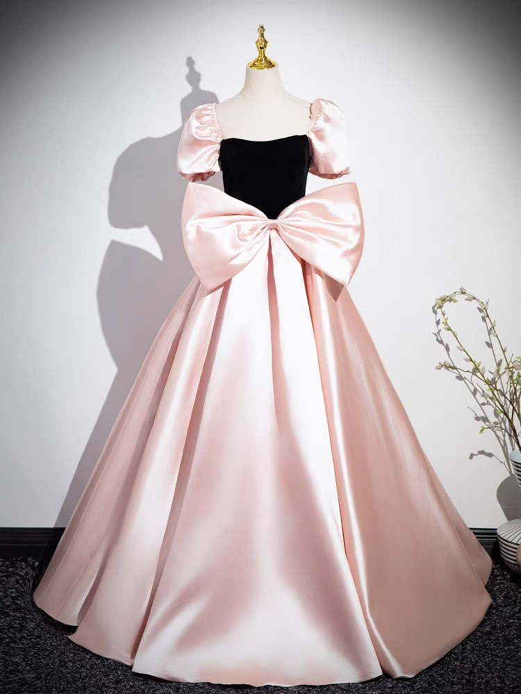 Épaule Dénudée Col Droit Robe de Quinceanera avec un Nœud Papillon