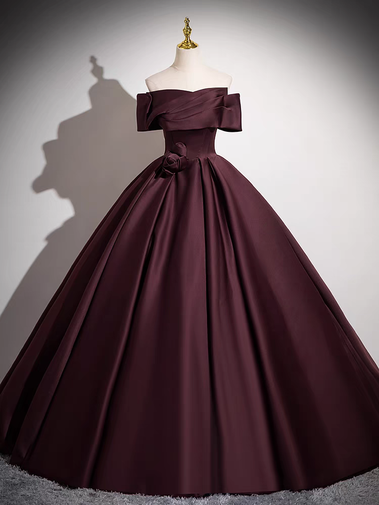 Élegante Épaule Dénudée Col Droit Robe de Quinceanera