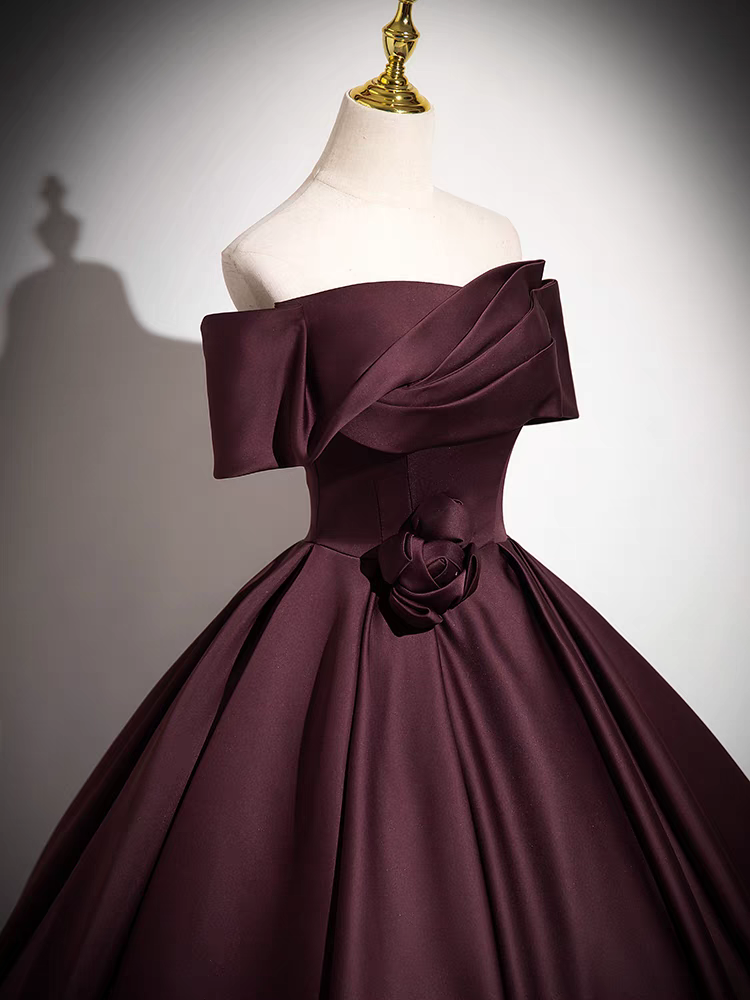 Élegante Épaule Dénudée Col Droit Robe de Quinceanera