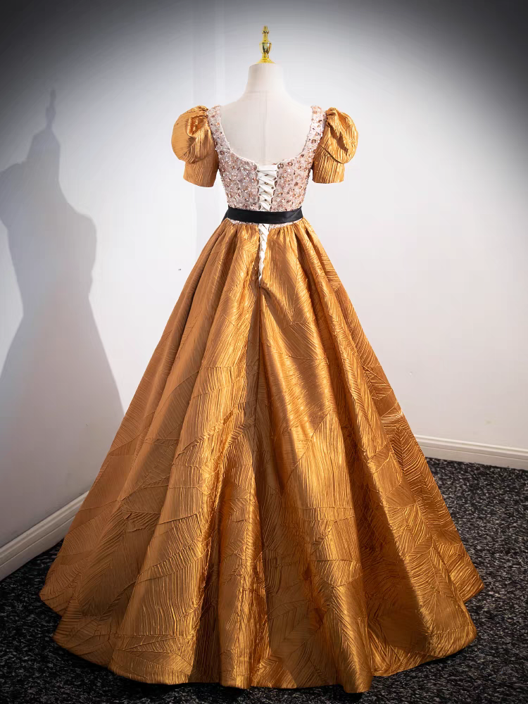 Épaule Dénudée Col Droit Robe de Quinceanera en Ornée de Cristaux