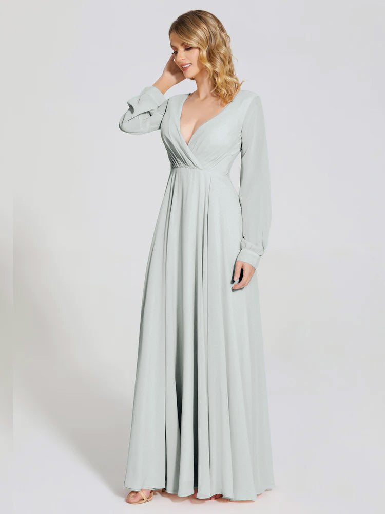 Robes De Demoiselle D'Honneur Celadon Fendue Devant Bretelles Spaghetti Robes Demoiselle D'Honneur