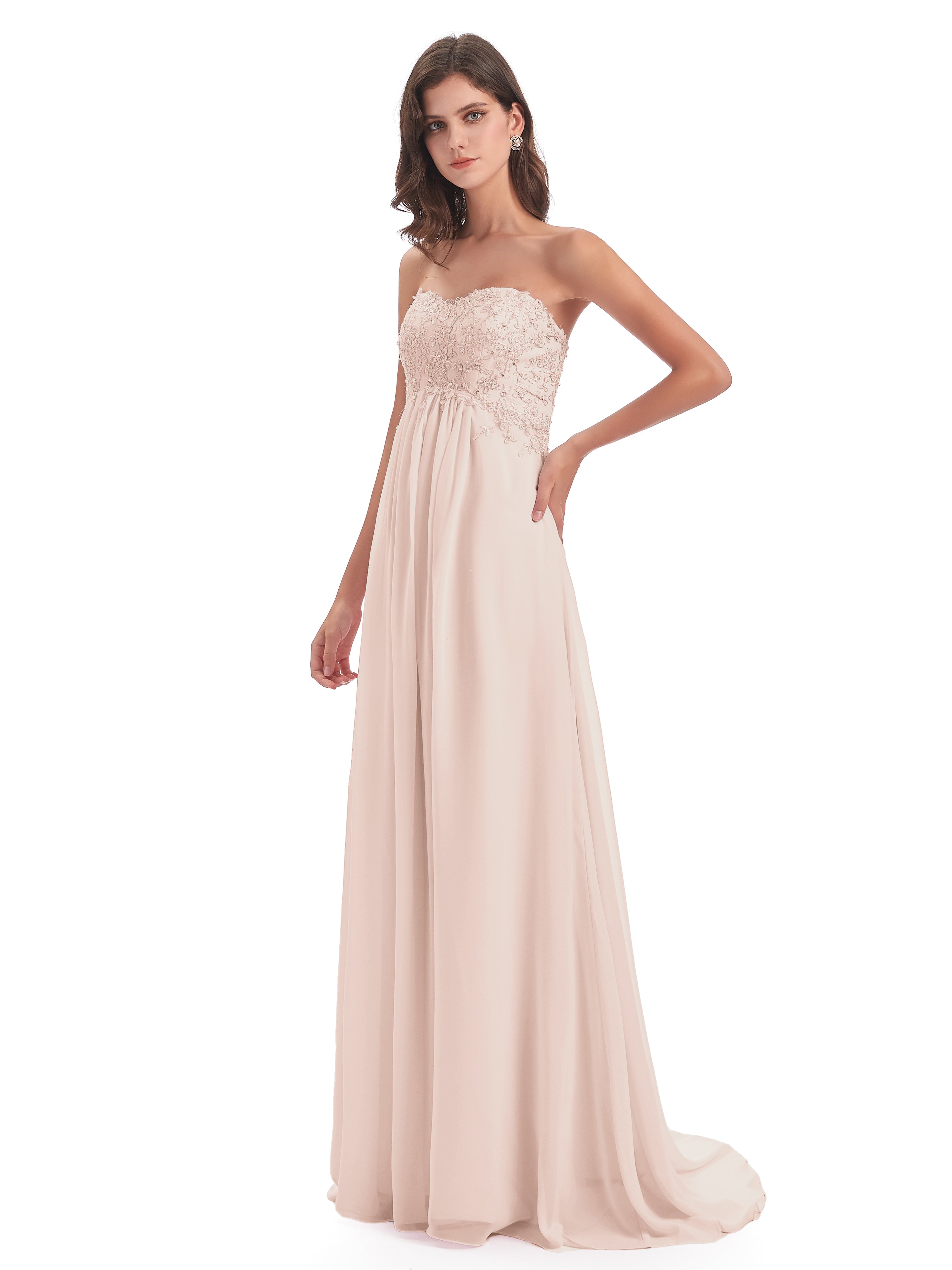 Robes Demoiselle d'Honneur Col coeur