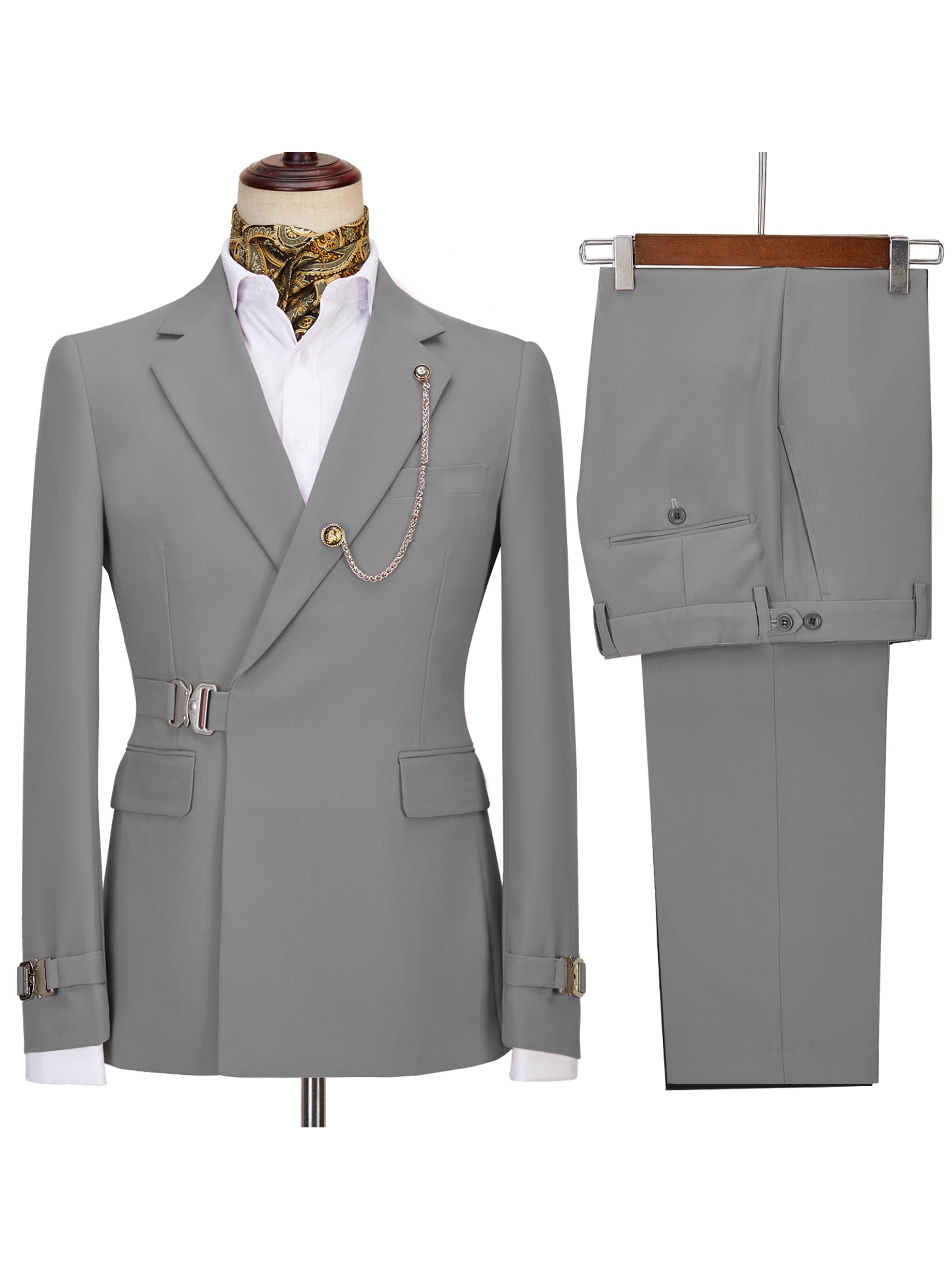 Costume homme deux pièces Style business Coupe ajustée