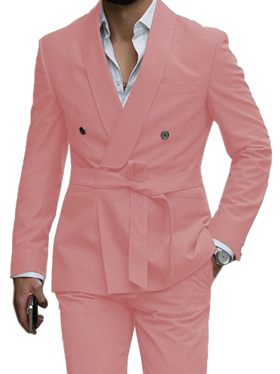 Costume Bureau Homme 2 Pièces en ROSE Élégance et Confort au Quotidien pour le Travail