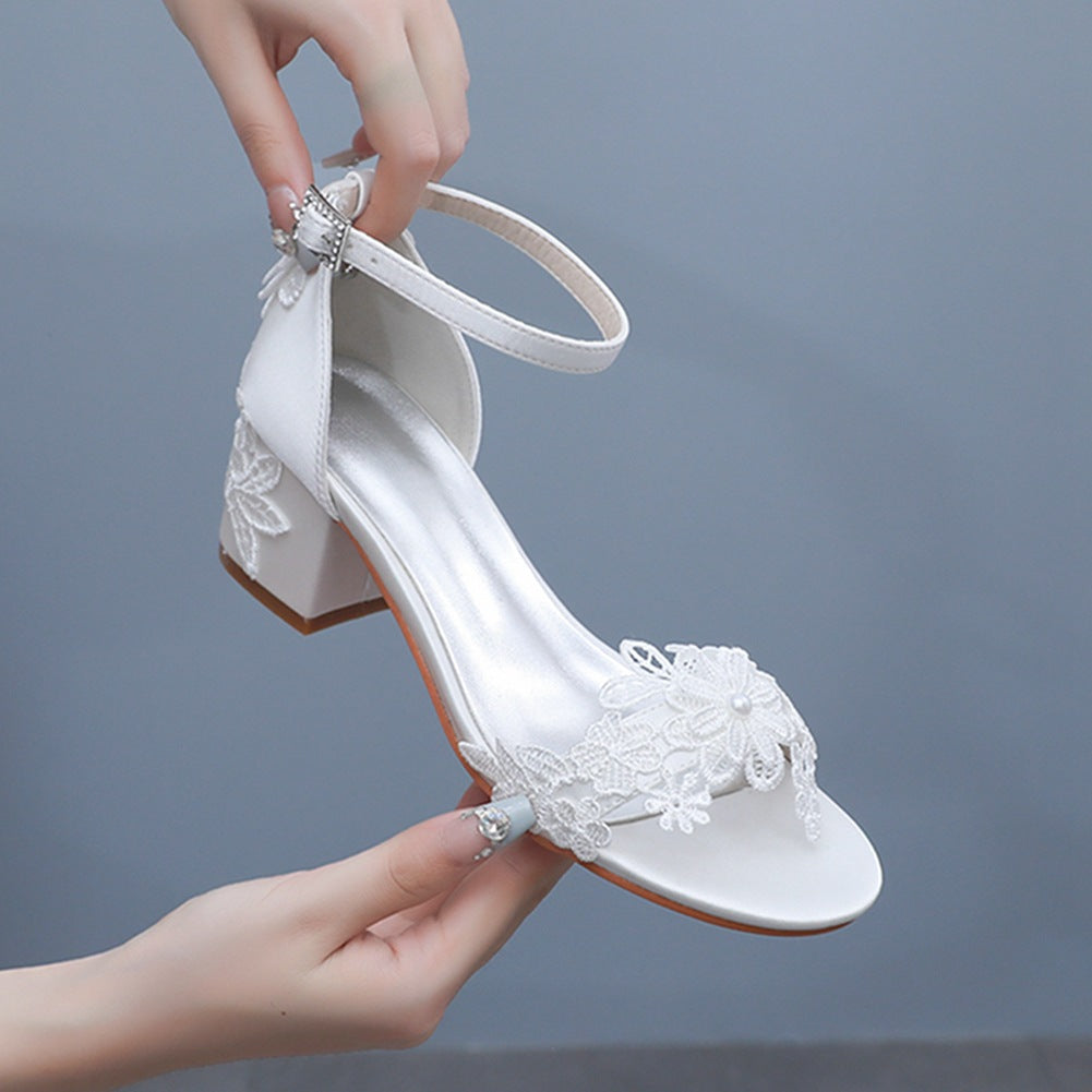 Chaussures Blanches Soulier Petit Talon Blanc Talon Chaussures
