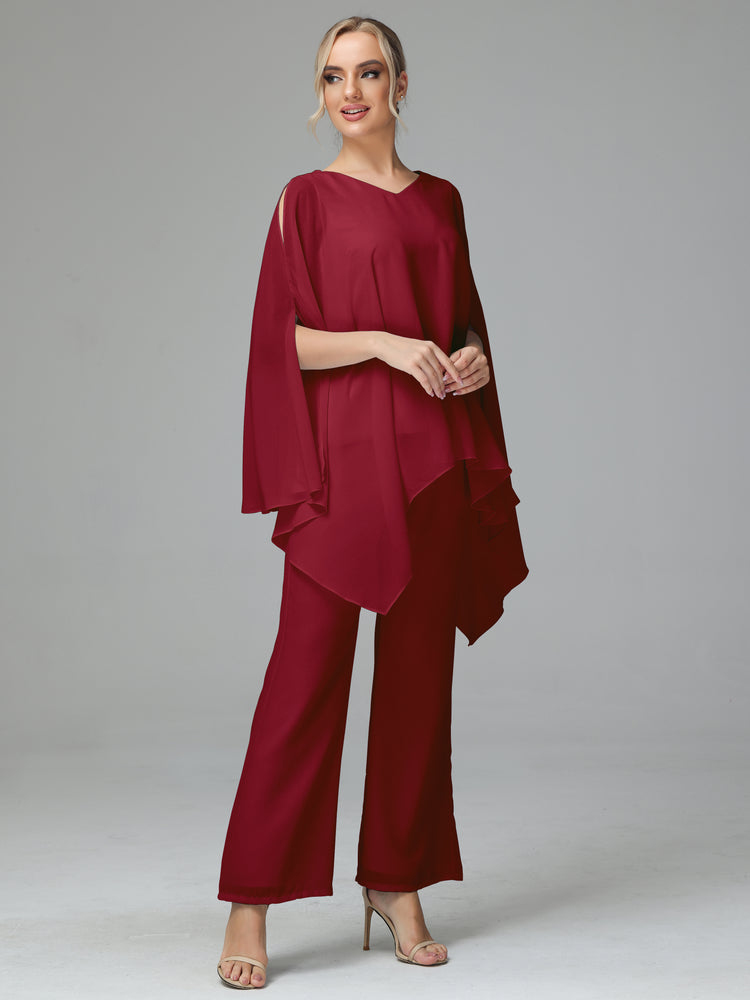 2 Pi?�ces Confortable Mousseline Robe M?�re de la Mari?�e