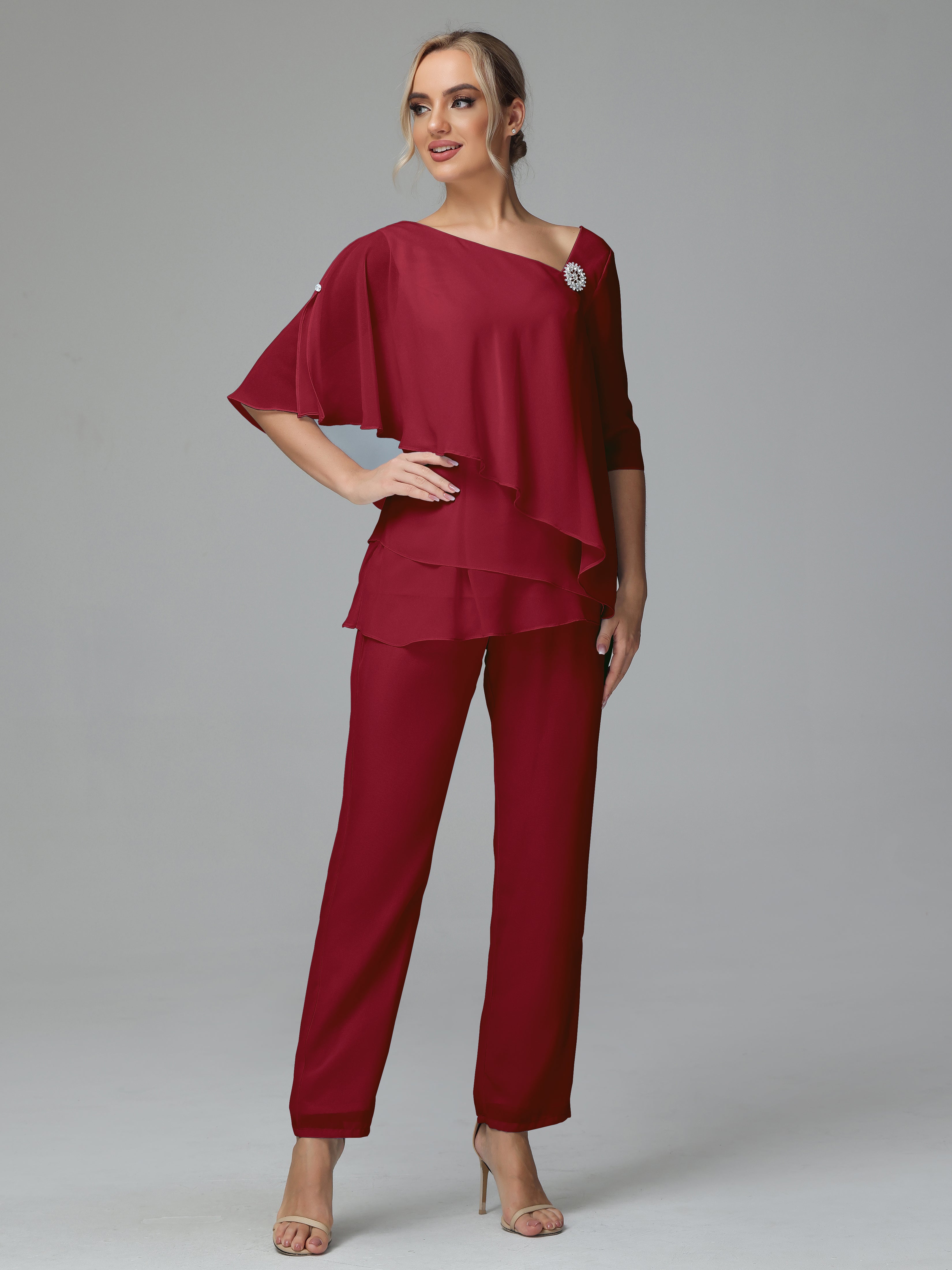 Ensemble 2 Pièces Pour Femme - Pantalon De La Mère De La Mariée