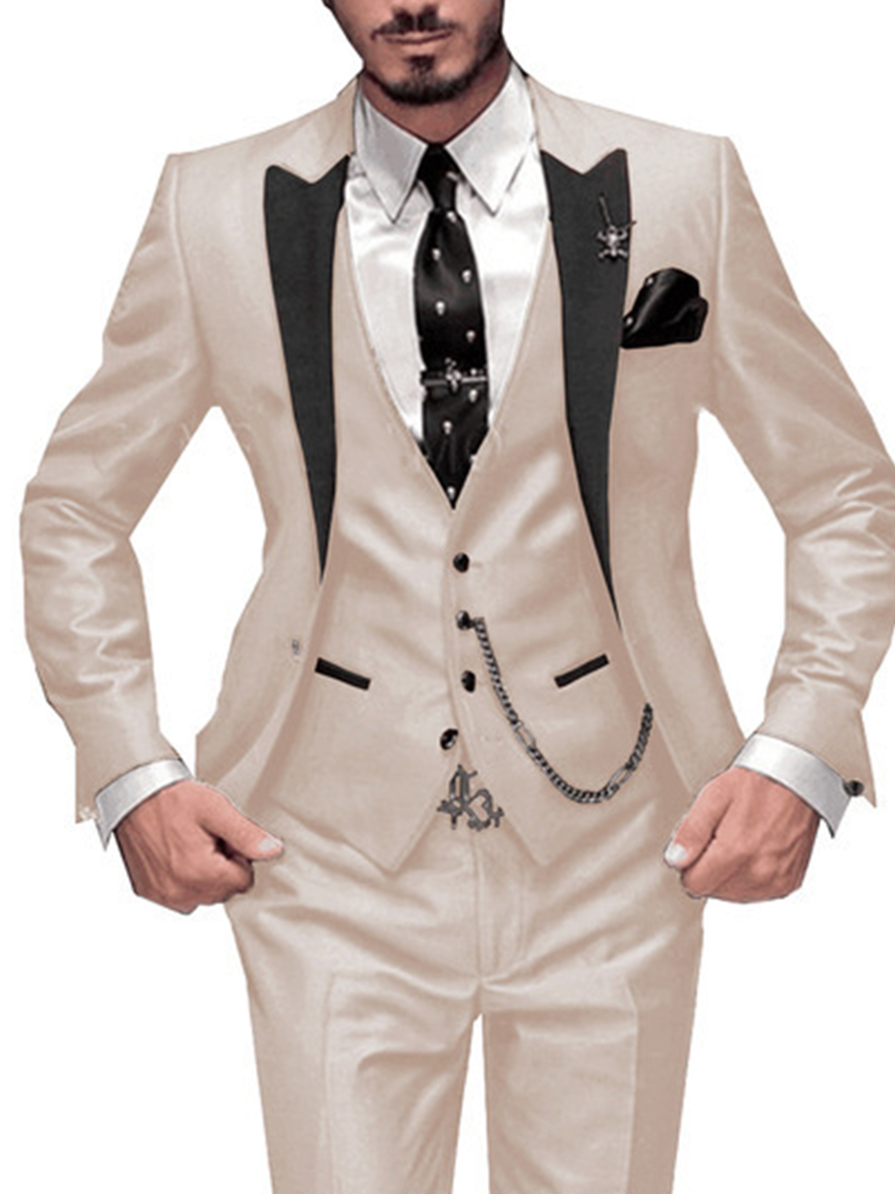 Costume 3 pièces pour homme Costume de mariage