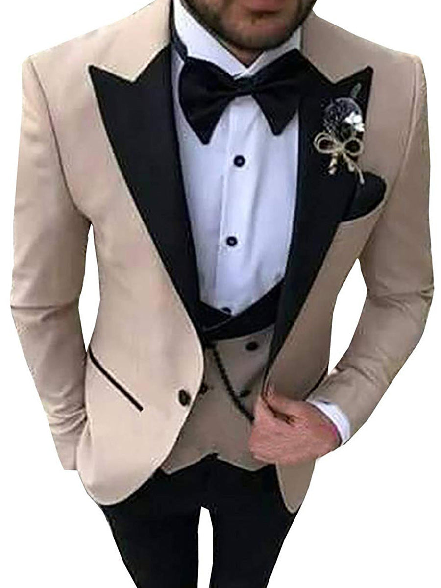 Costume Homme en IVOIRE 3 Pièces Tenue de Cérémonie et de Réception Élégante