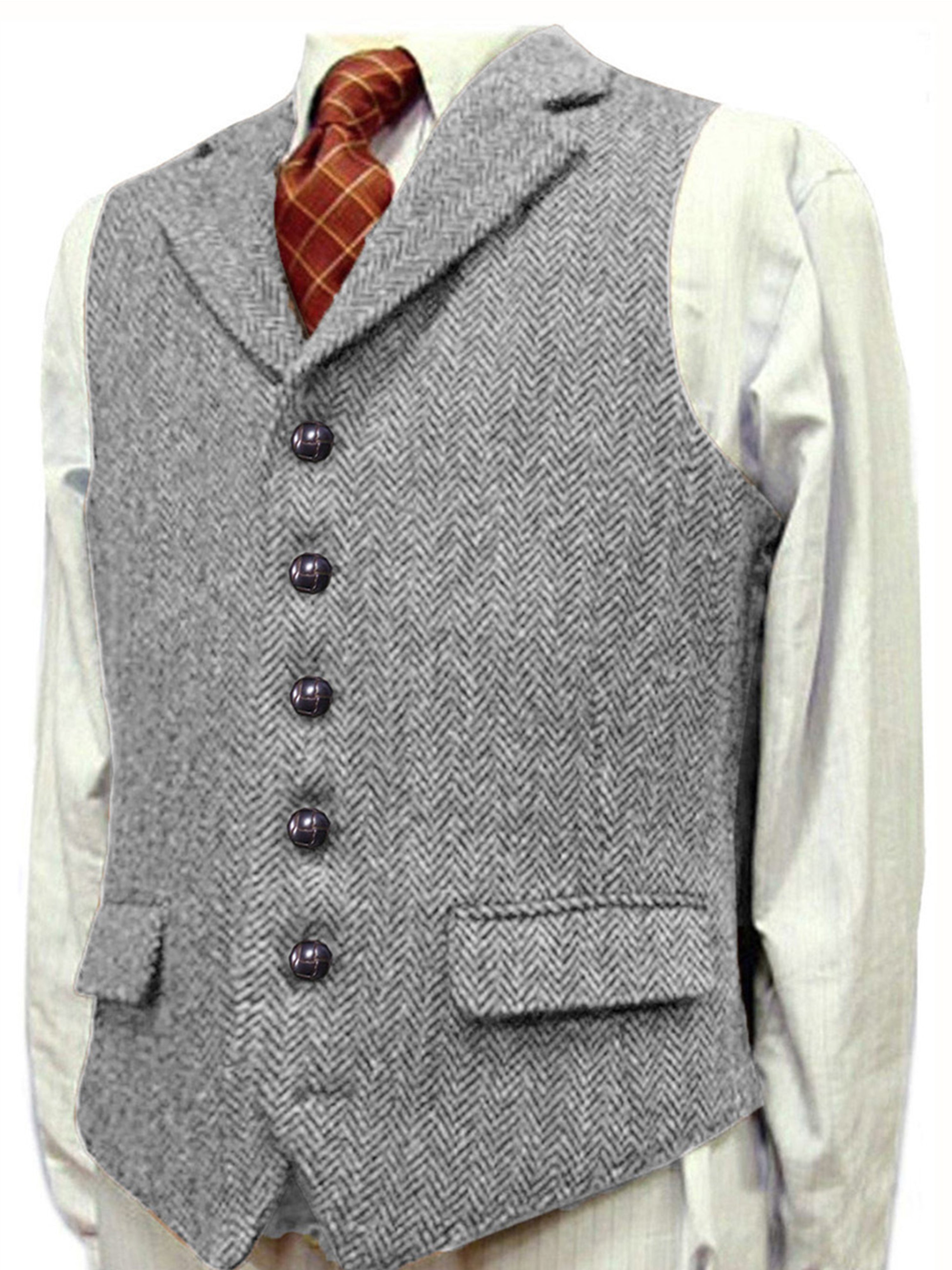 Gilet Homme à chevrons pour Mariage