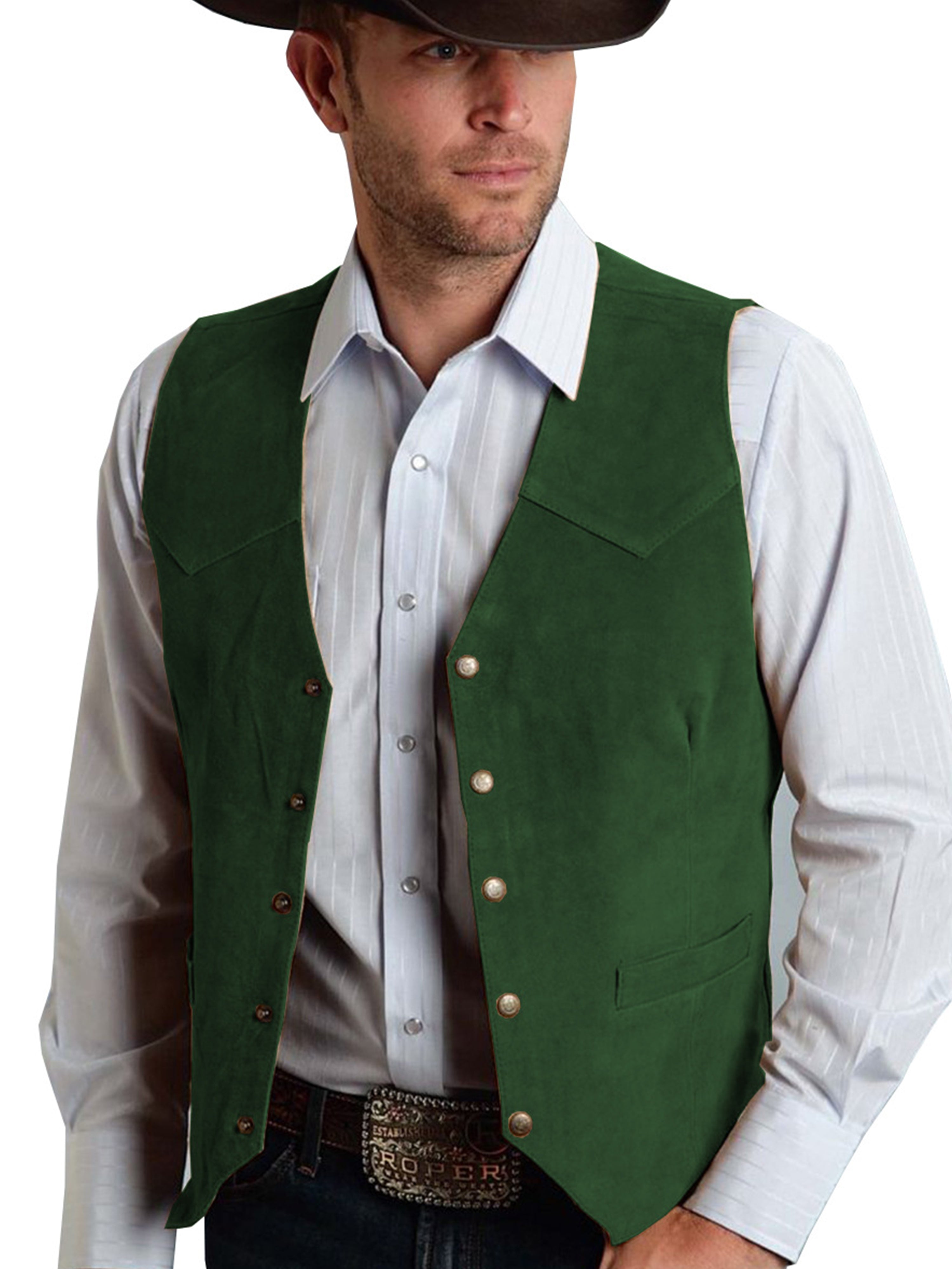 Gilet pour Homme en Métal à Boucle Style Business