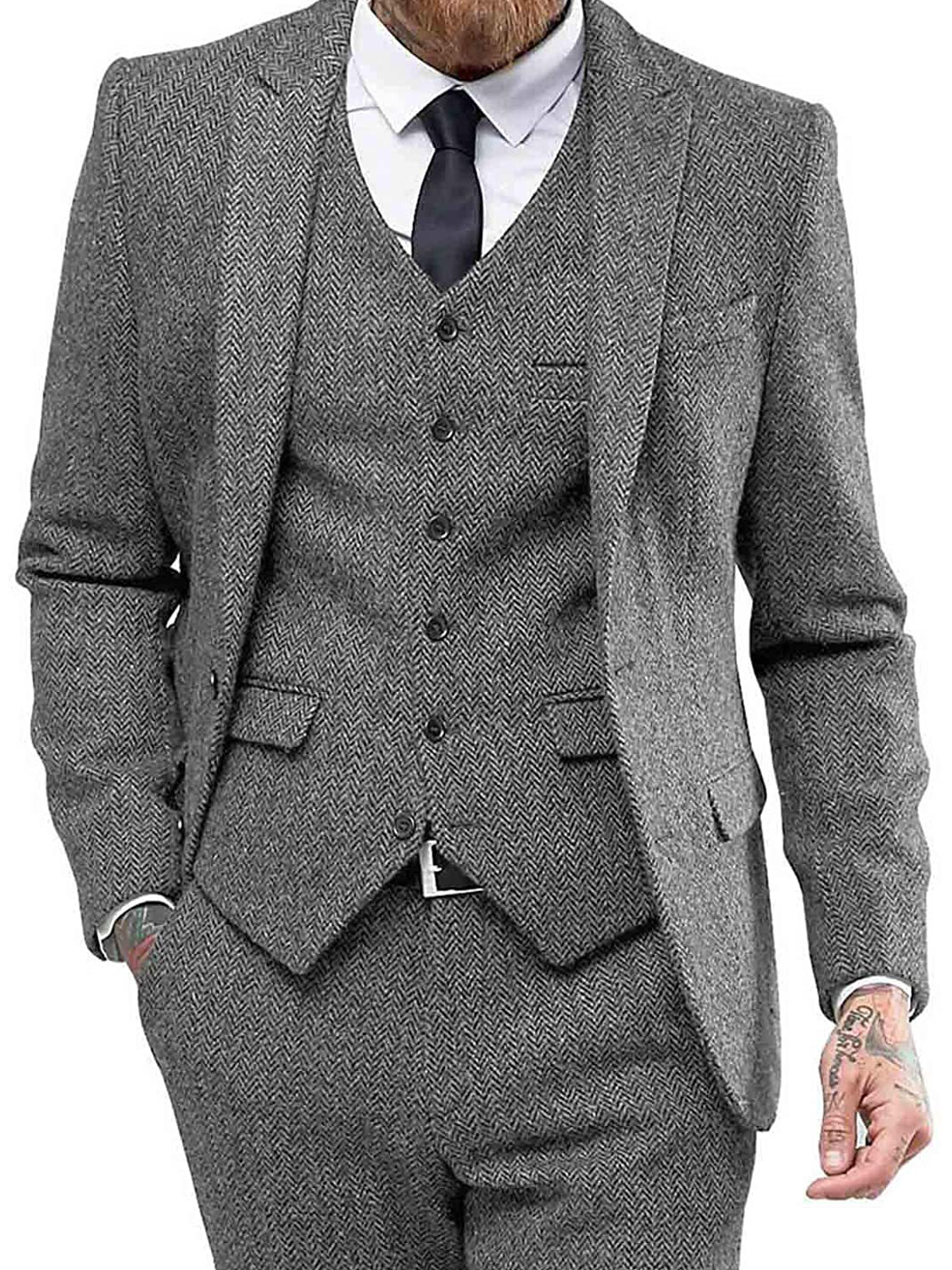 Costume d'affaires formel pour hommes Costume professionnel 3 pièces