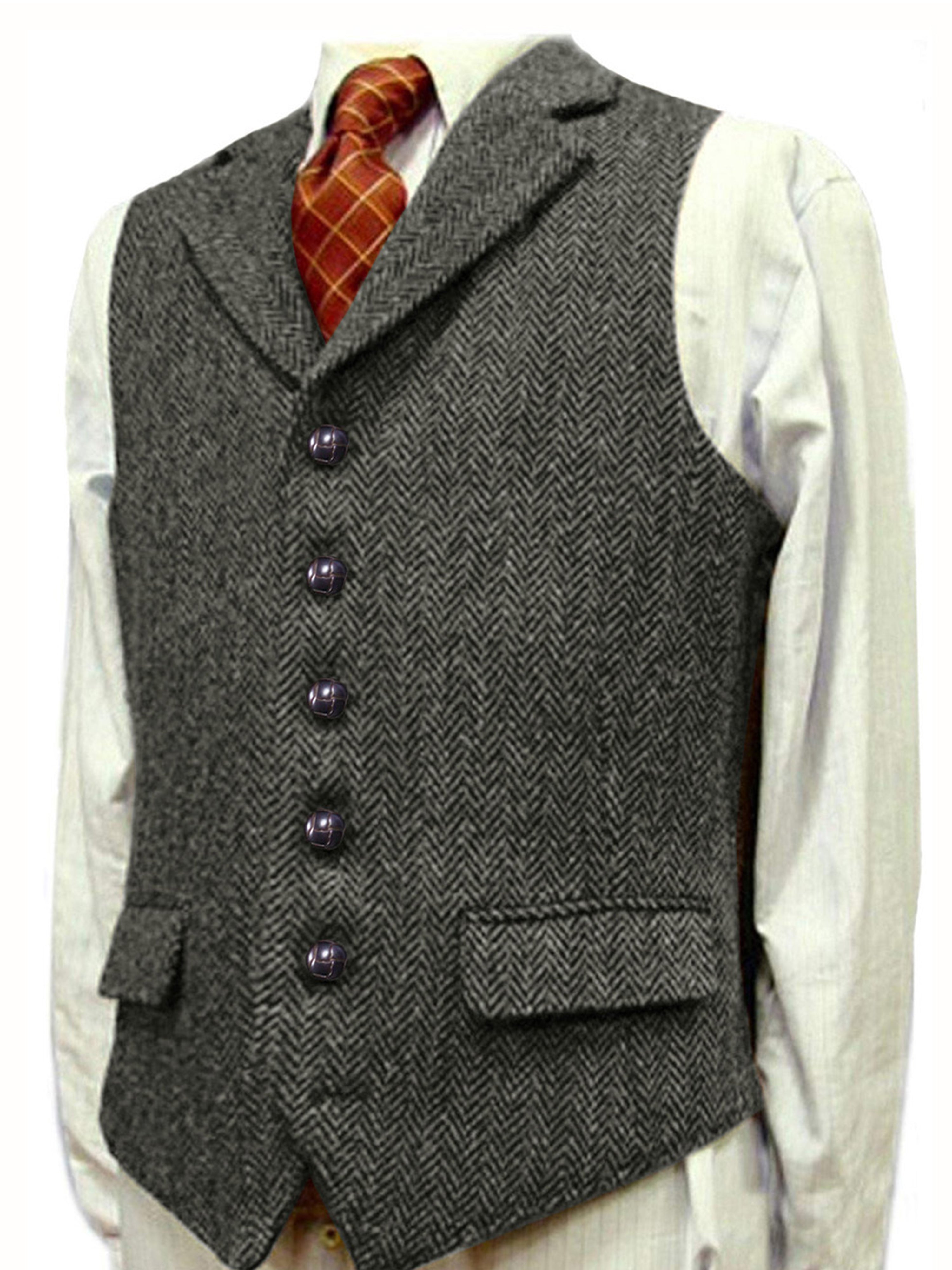 Gilet Homme à chevrons pour Mariage