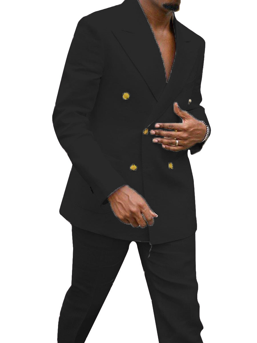 Costume Bureau Décontracté Homme 2 Pièces en NOIR Élégance et Confort au Quotidien