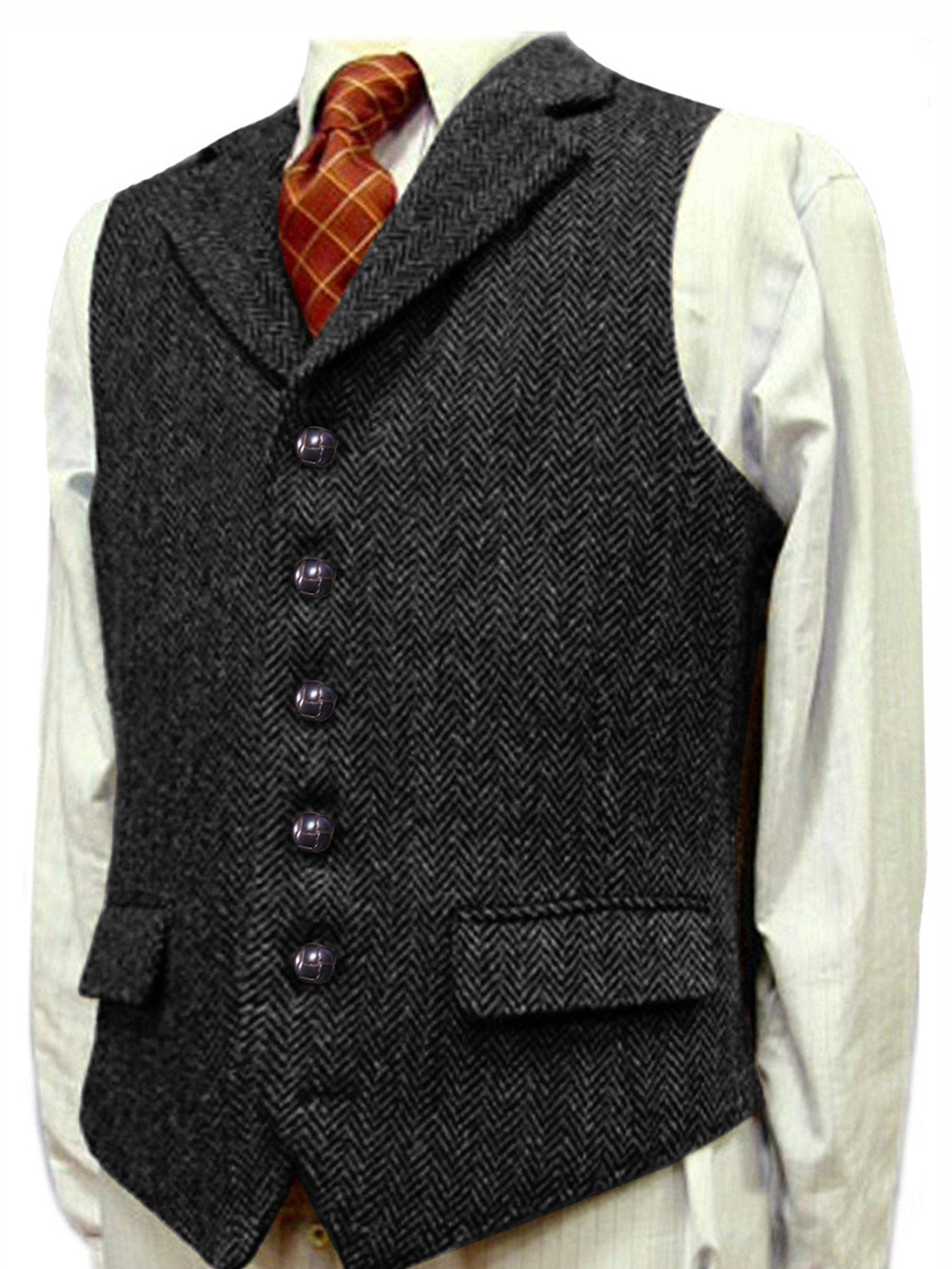 Gilet Homme à chevrons pour Mariage