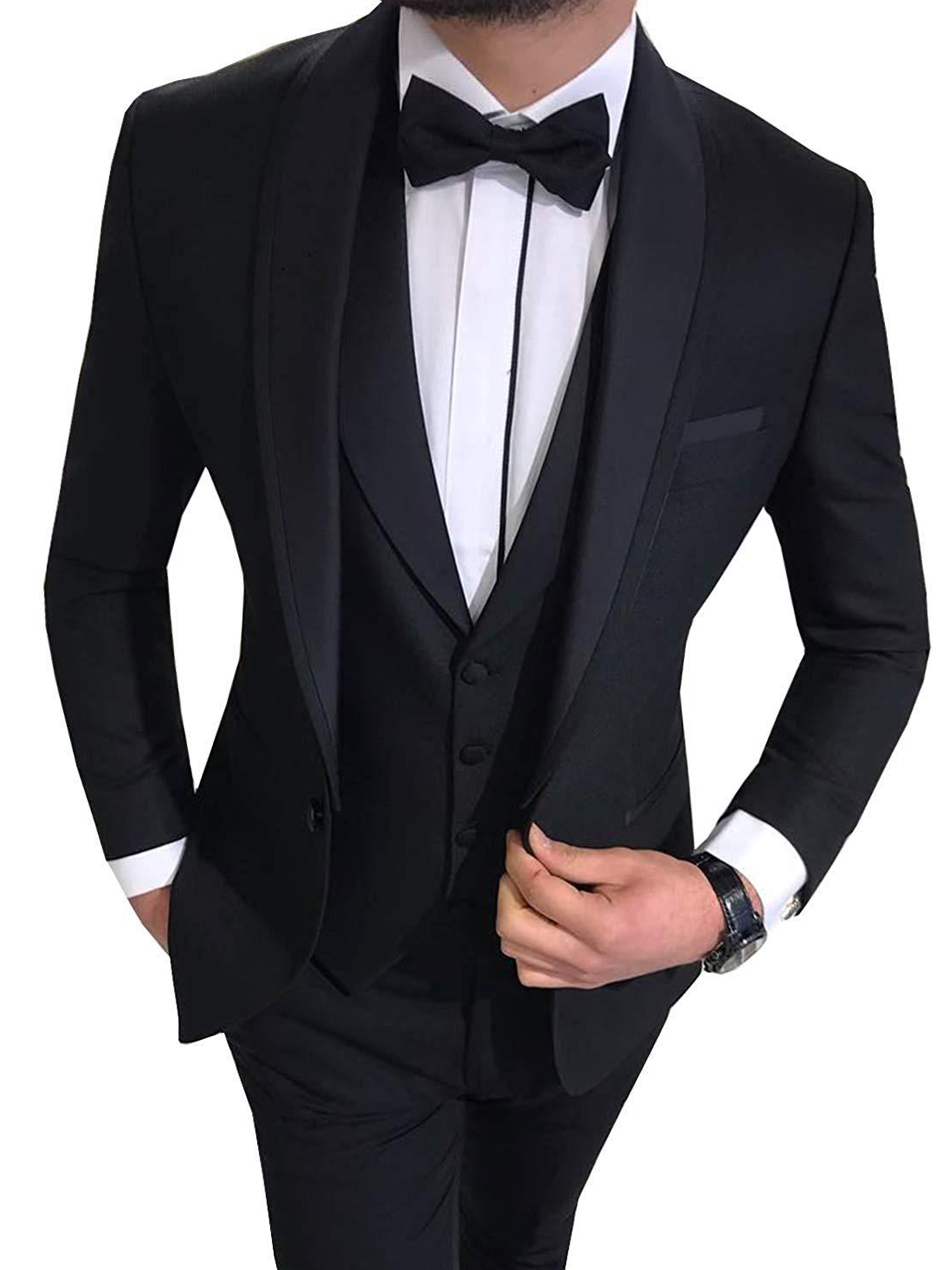 Costume trois-pièces ajusté pour homme costume professionnelle pour affaires