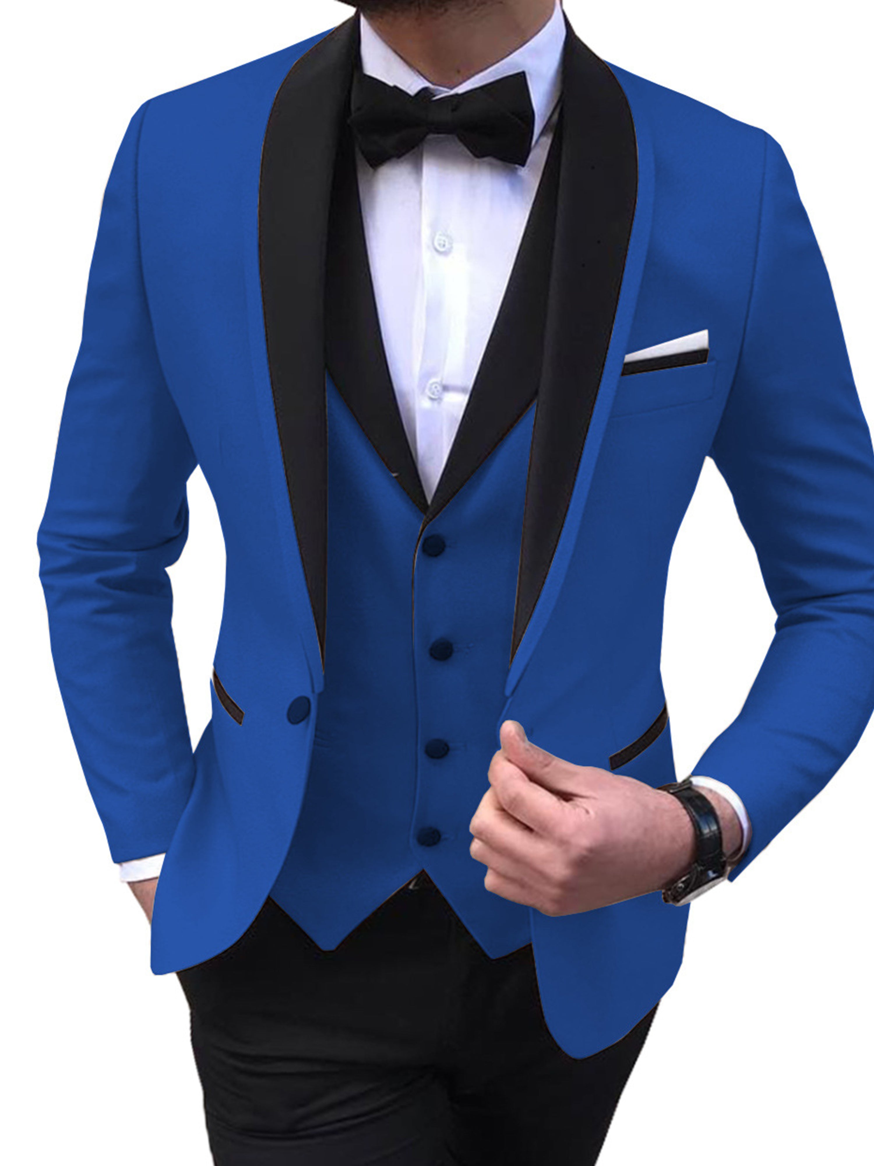 Costume trois-pièces ajusté pour homme costume professionnelle pour affaires