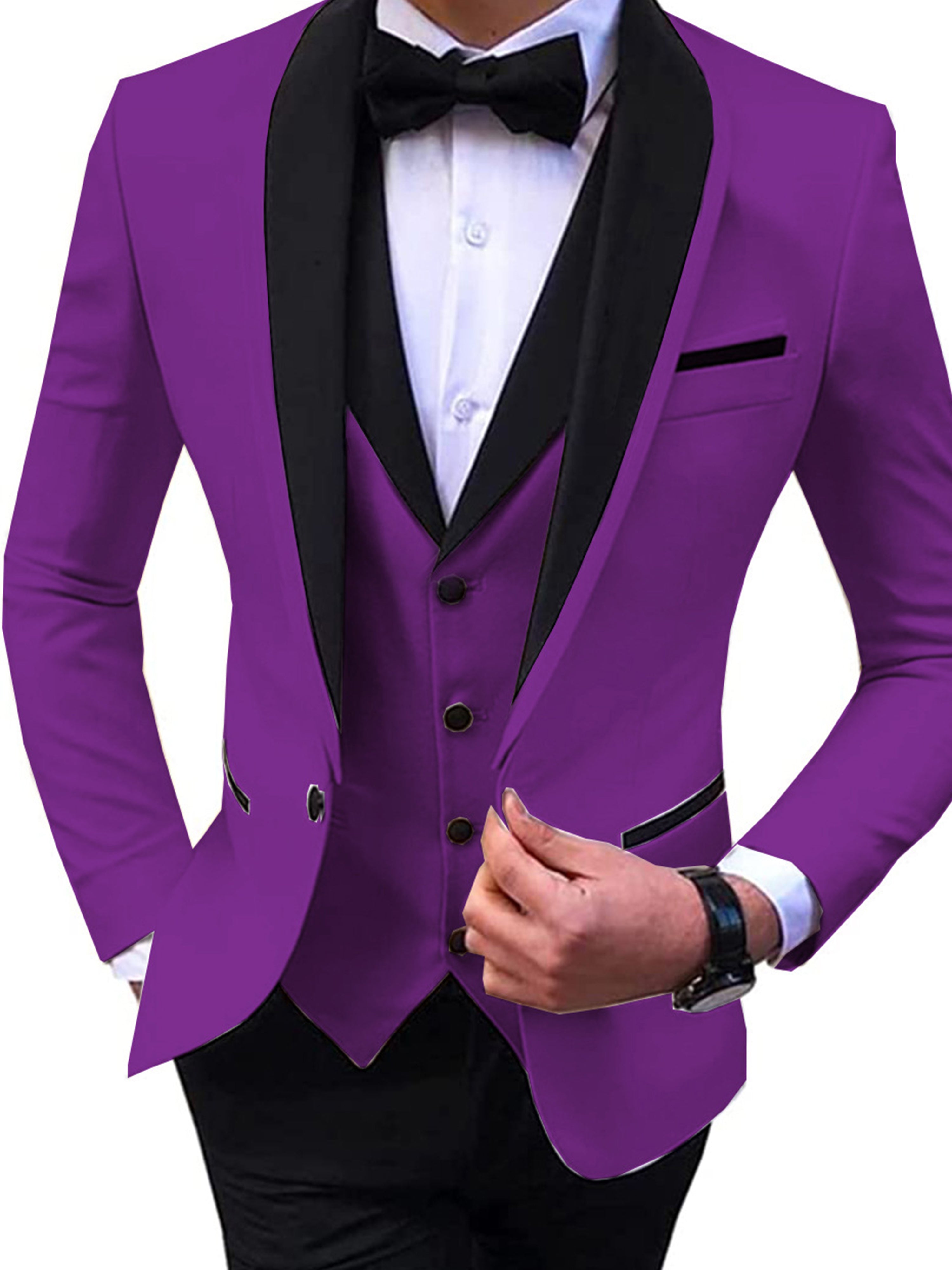 Costume trois-pièces ajusté pour homme costume professionnelle pour affaires