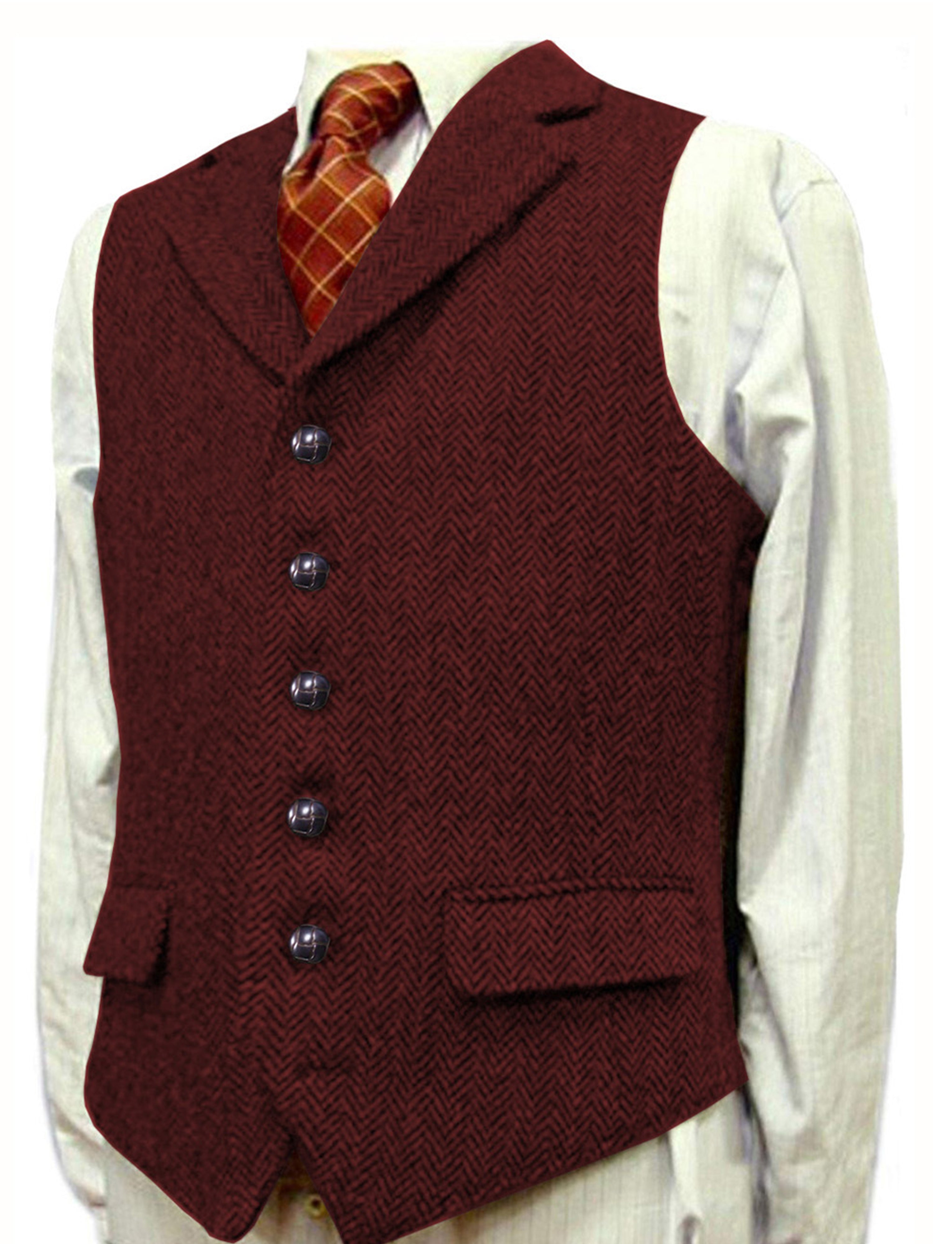 Gilet Homme à chevrons pour Mariage