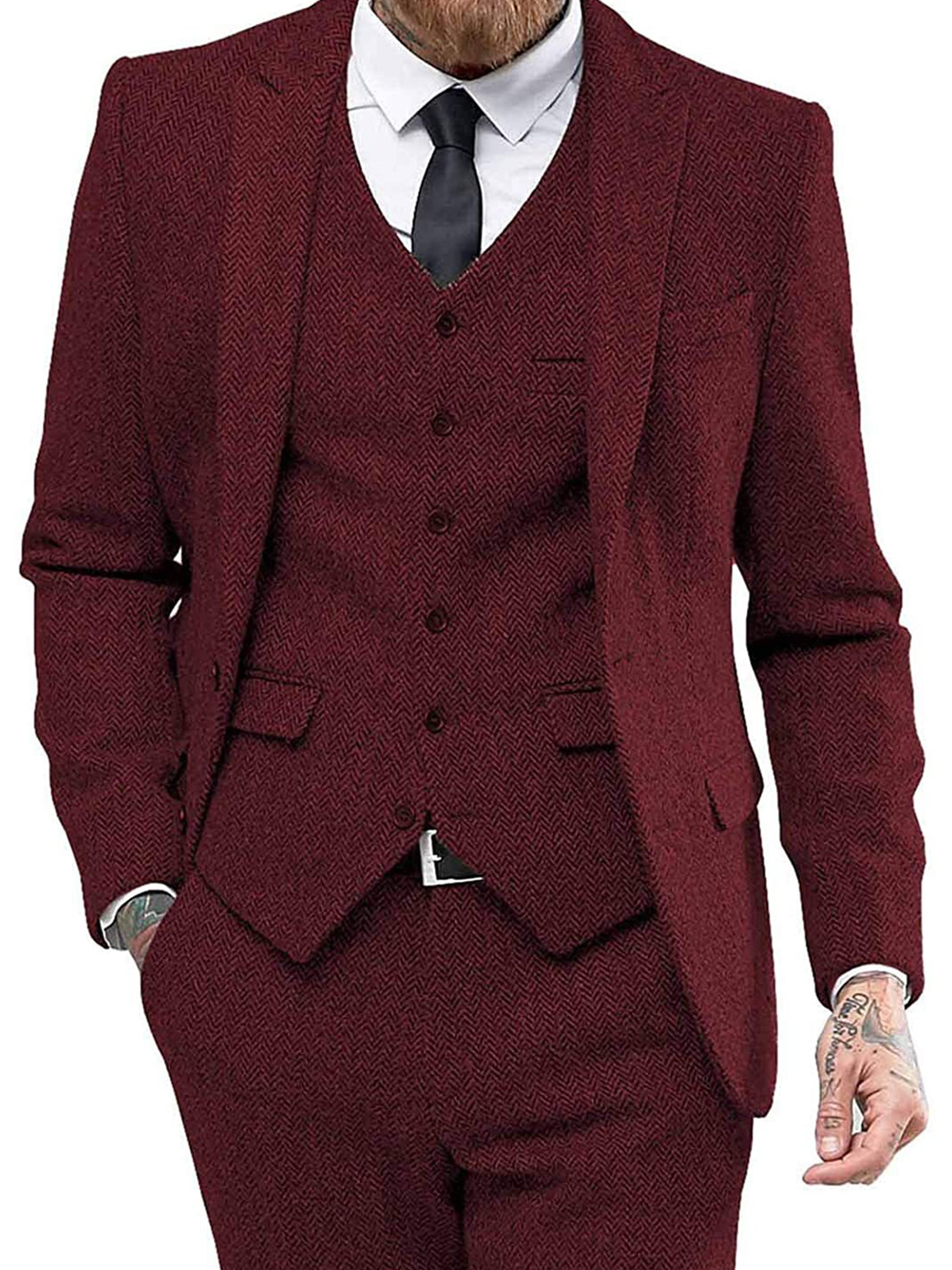 Costume d'affaires formel pour hommes Costume professionnel 3 pièces