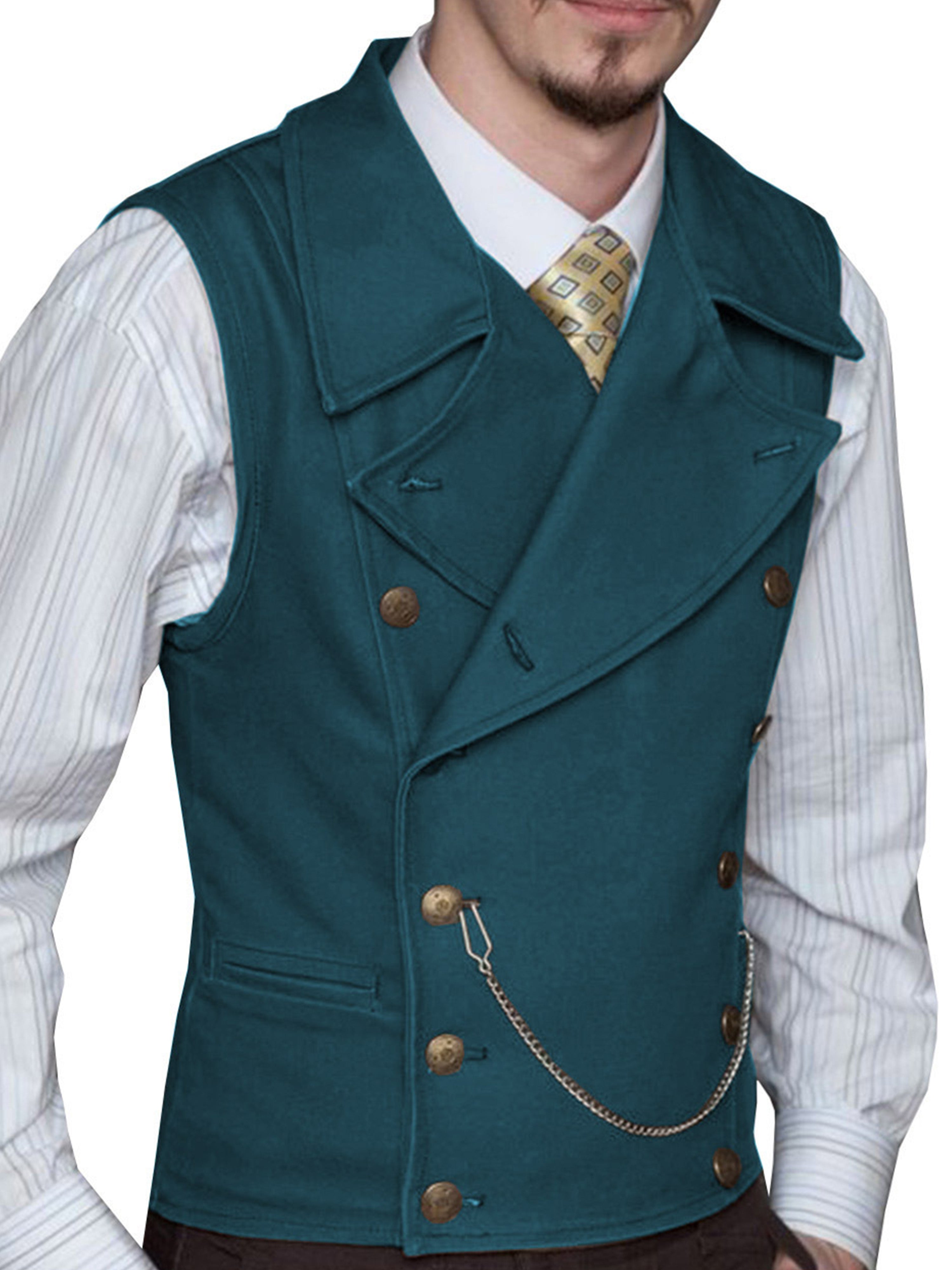 Gilet Double-Épaule en Daim pour Homme Élégance Texturée et Coupe Adjustée