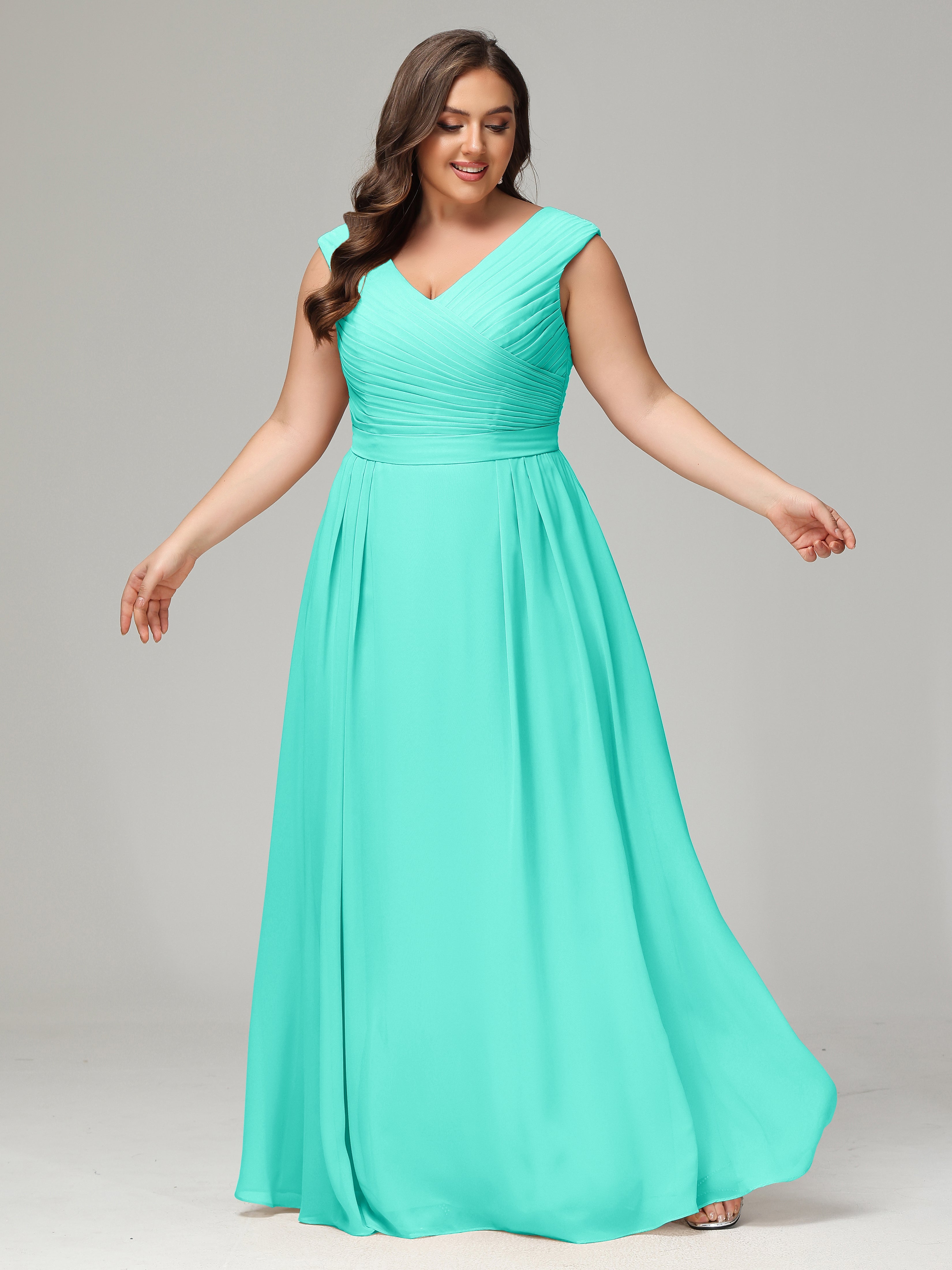 Robes De Demoiselle D'Honneur Spa Dos En V Mousseline Robe De Demoiselle D'Honneur Grande Taille