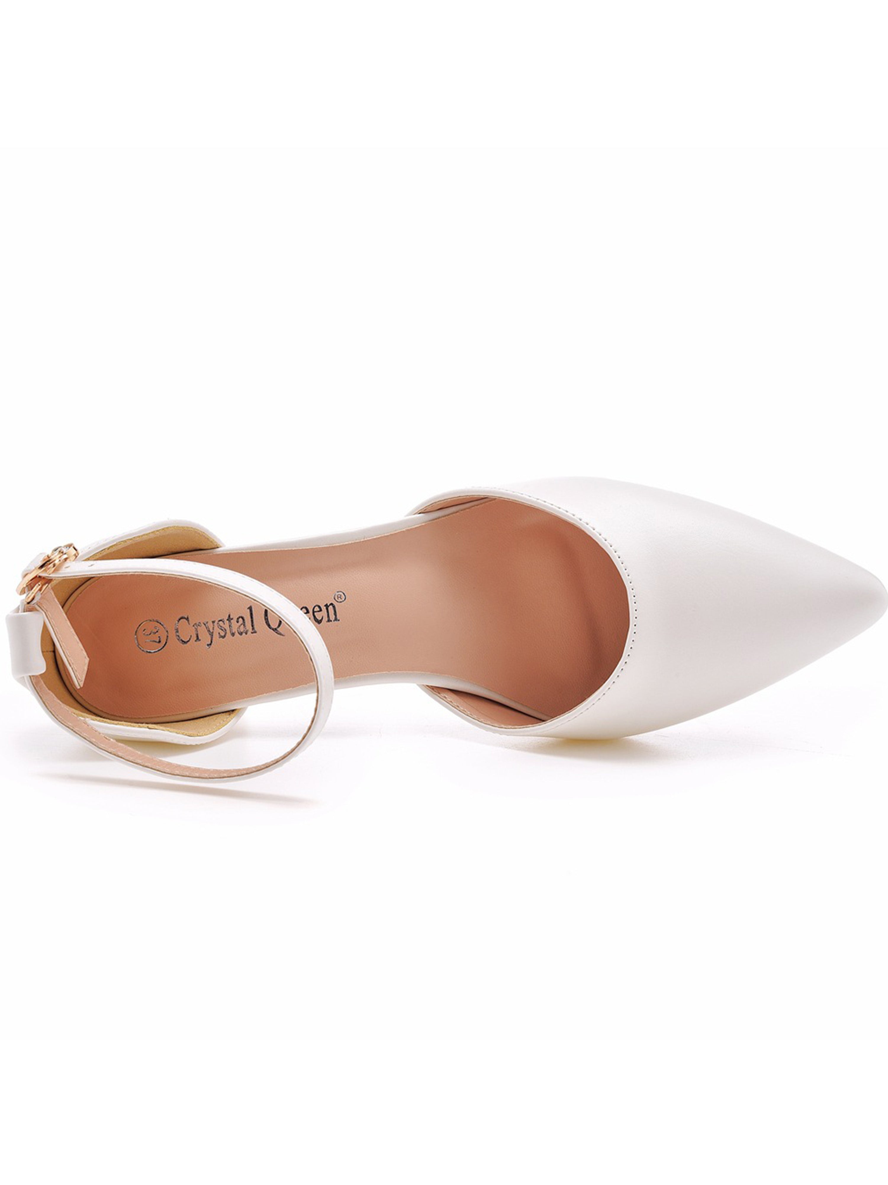Chaussures de Mariage Sandales de Mariée Elégantes à Bout Pointu Talon et Bride à la Cheville