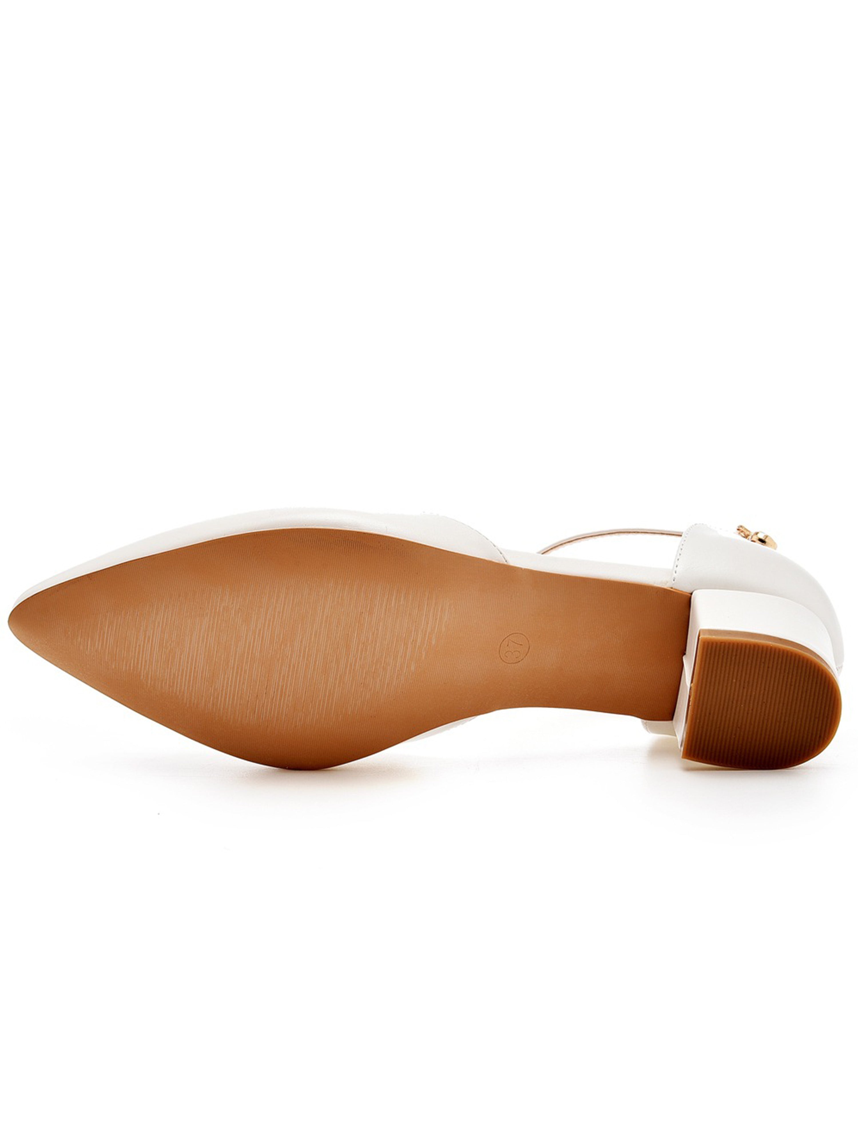 Chaussures de Mariage Sandales de Mariée Elégantes à Bout Pointu Talon et Bride à la Cheville