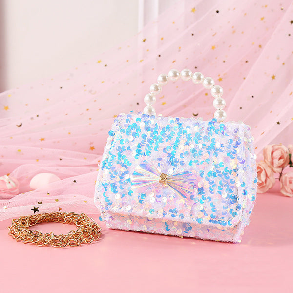 Sac De Soirée Cache – Rose Perles – Kiss-lock – Petite Taille – Excellent