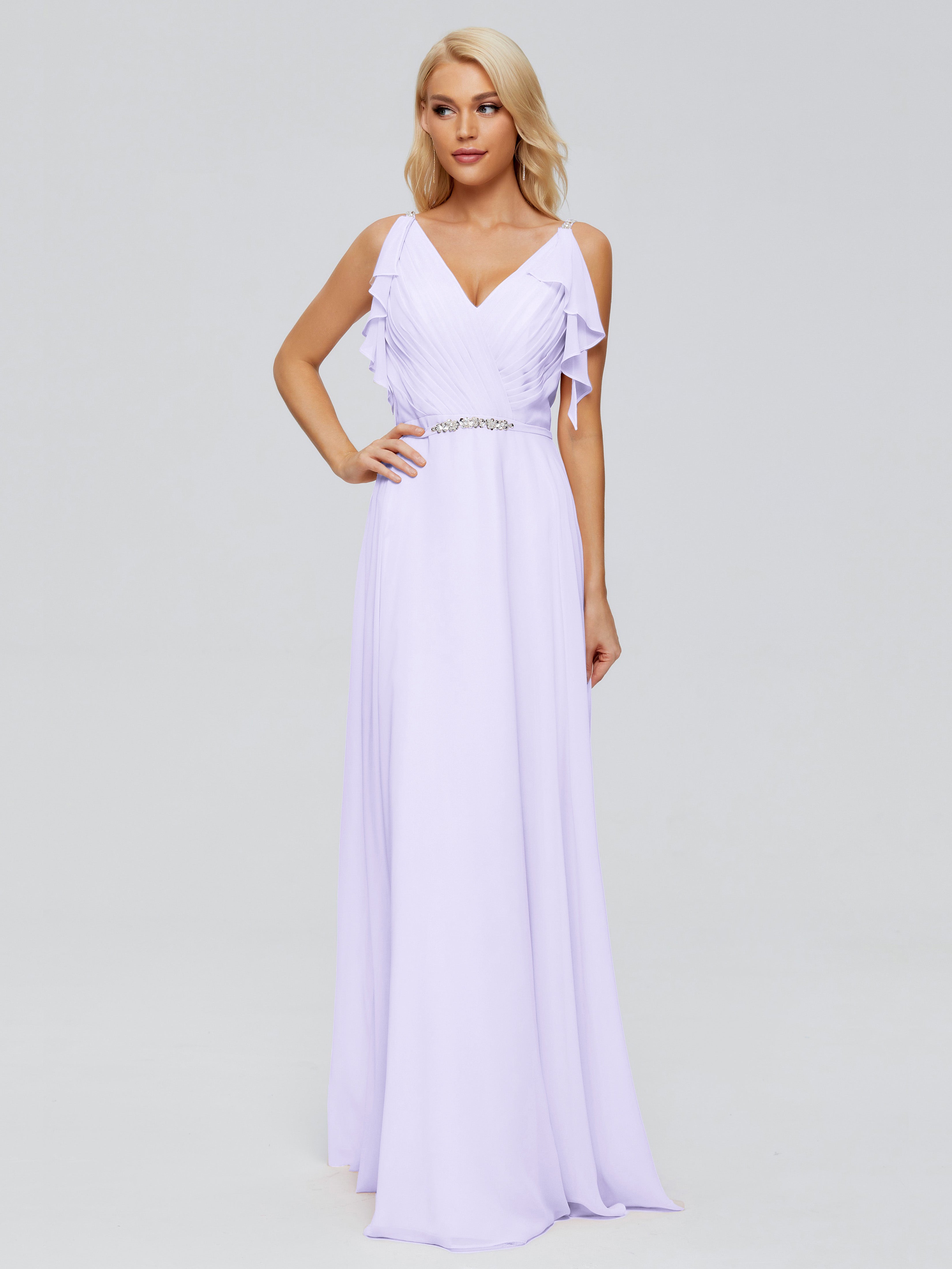 Demoiselle Robe Cocktail Robe Lilas Trapèze Dos En V Robes Demoiselle D'Honneur