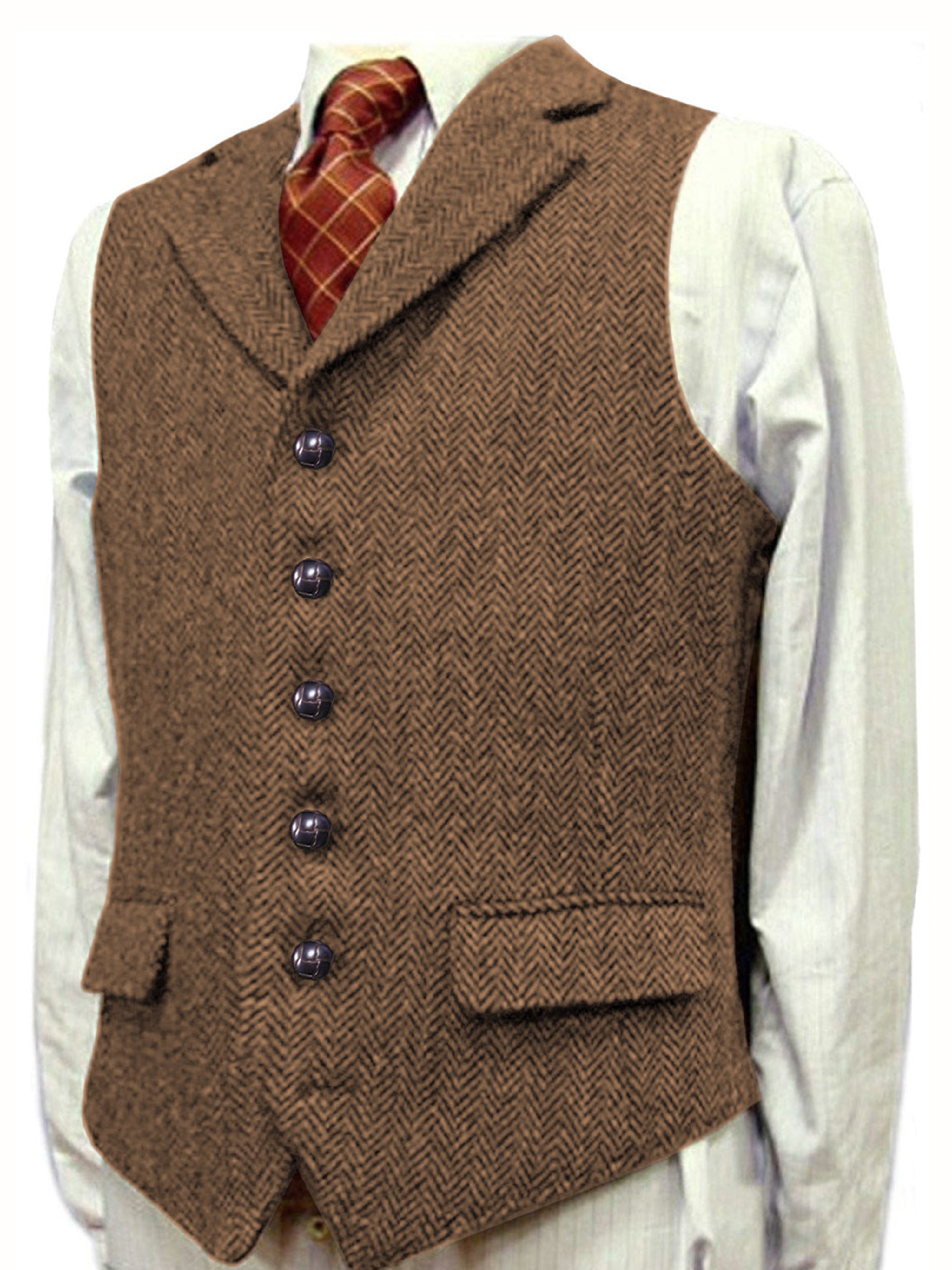 Gilet Homme à chevrons pour Mariage