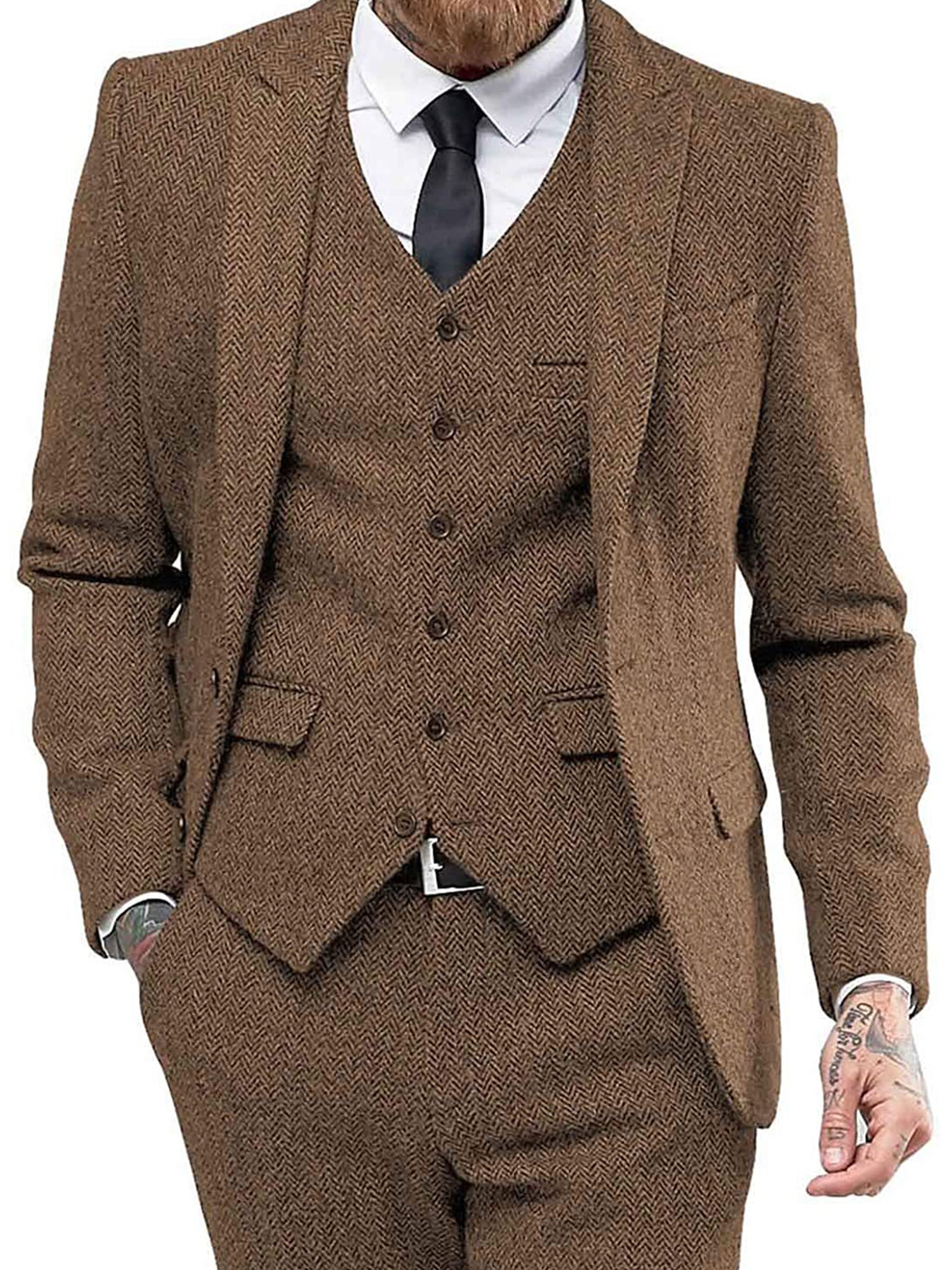 Costume d'affaires formel pour hommes Costume professionnel 3 pièces