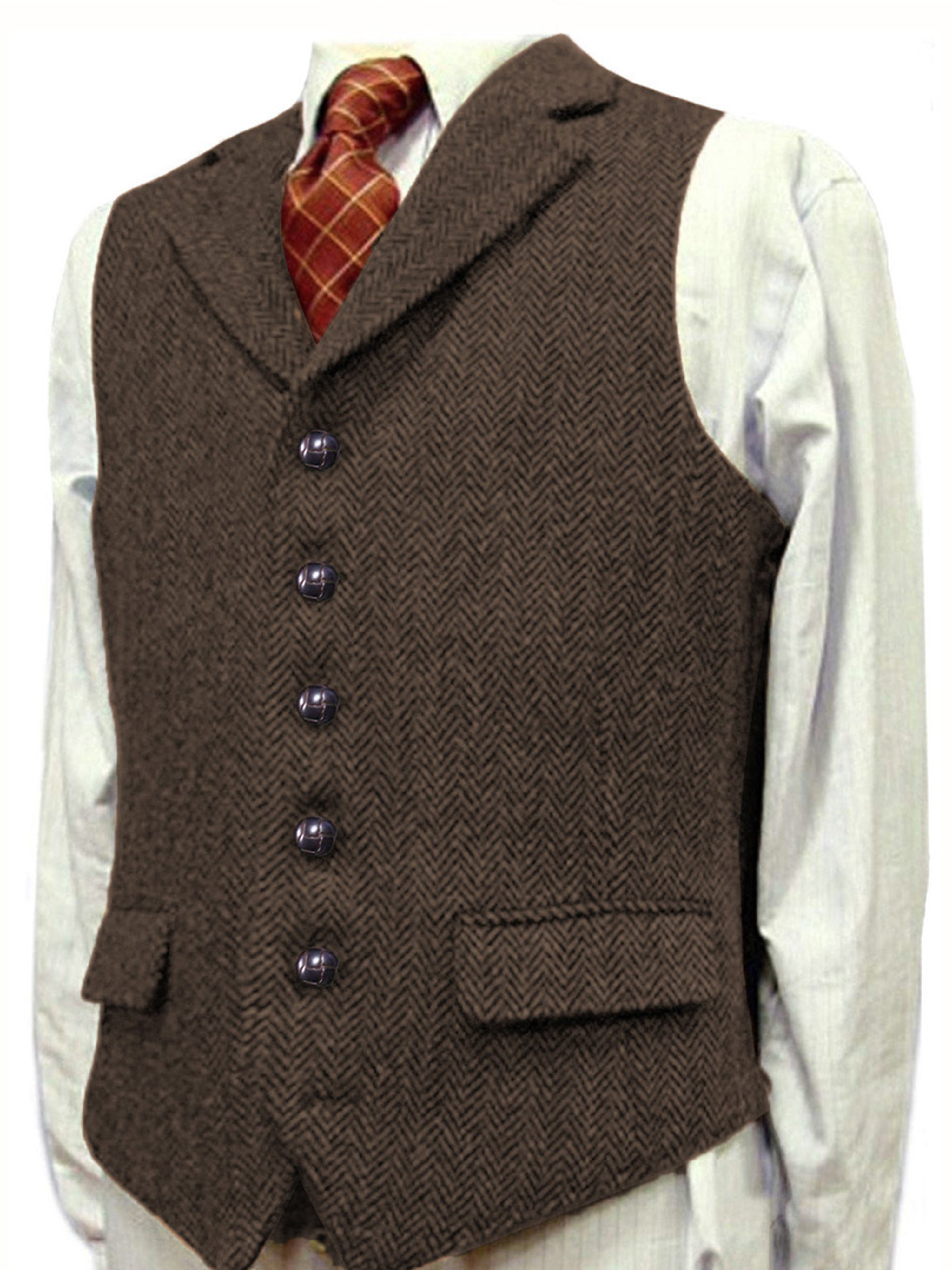 Gilet Homme à chevrons pour Mariage