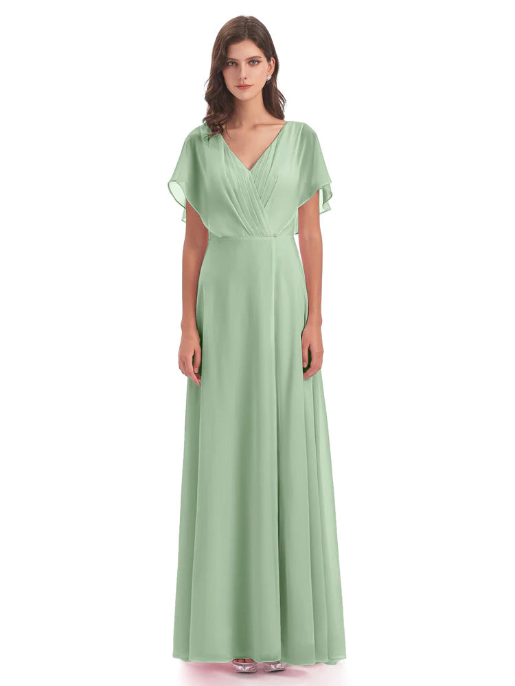 Toutes Les Robes De Demoiselle D'Honneur De Sauge Poussiéreuse Dos Ouvert Fendue Devant Robes Demoiselle D'Honneur
