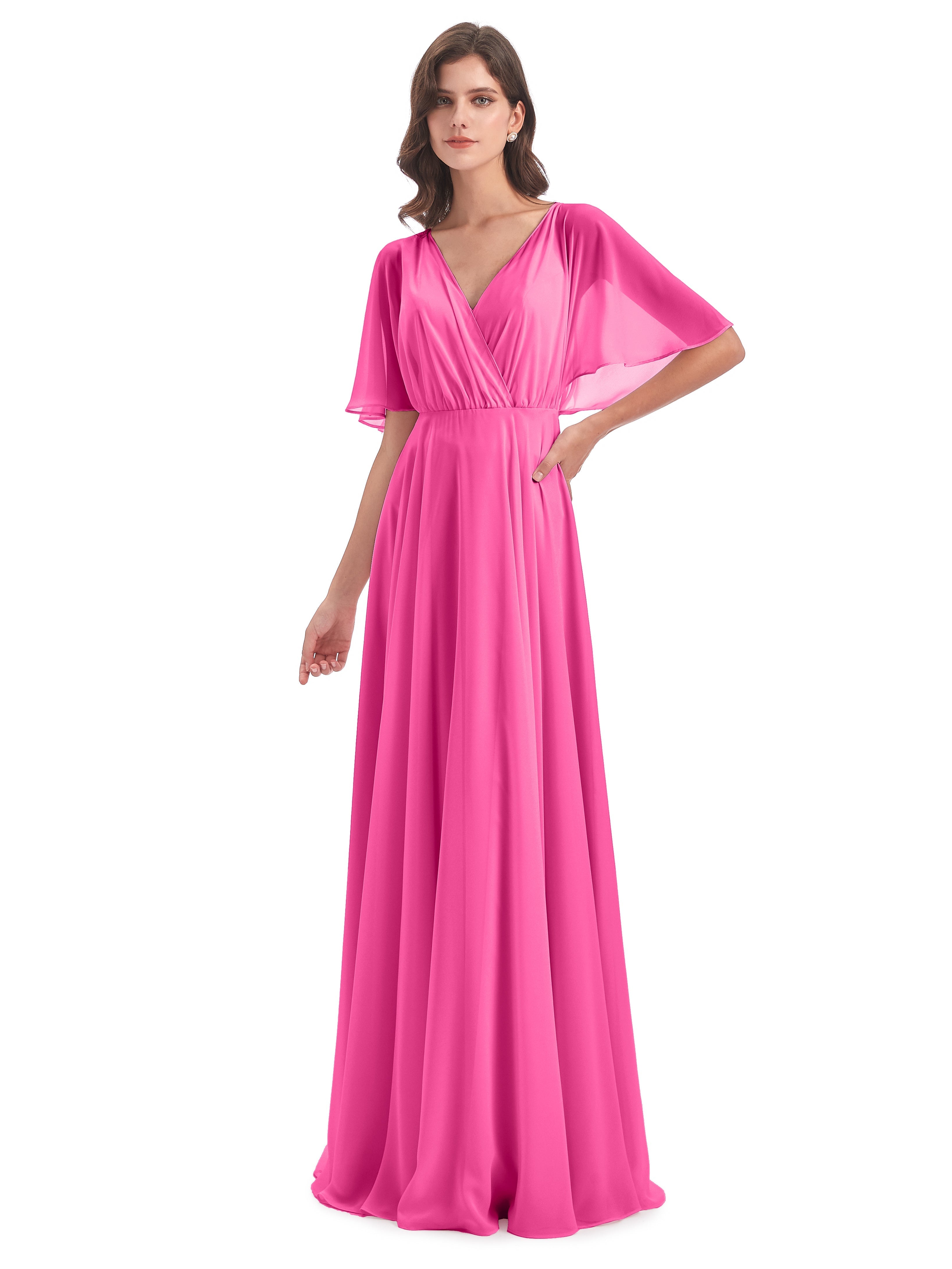 Robe Demoiselle D Honneur Azalée Trapèze Dos En V Robes Demoiselle D'Honneur