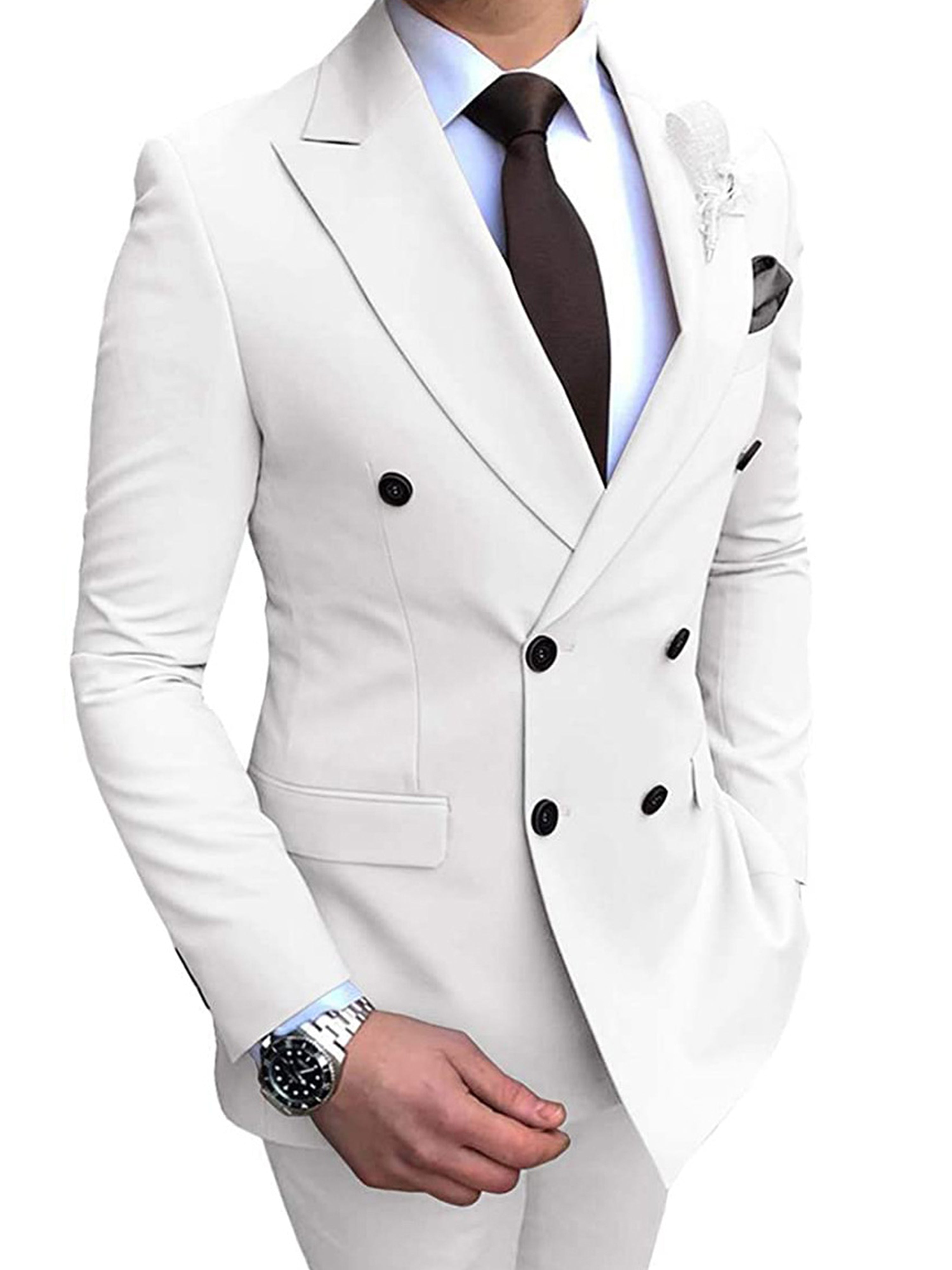 Costume 2 pièces Slim Business Formal Career pour hommes