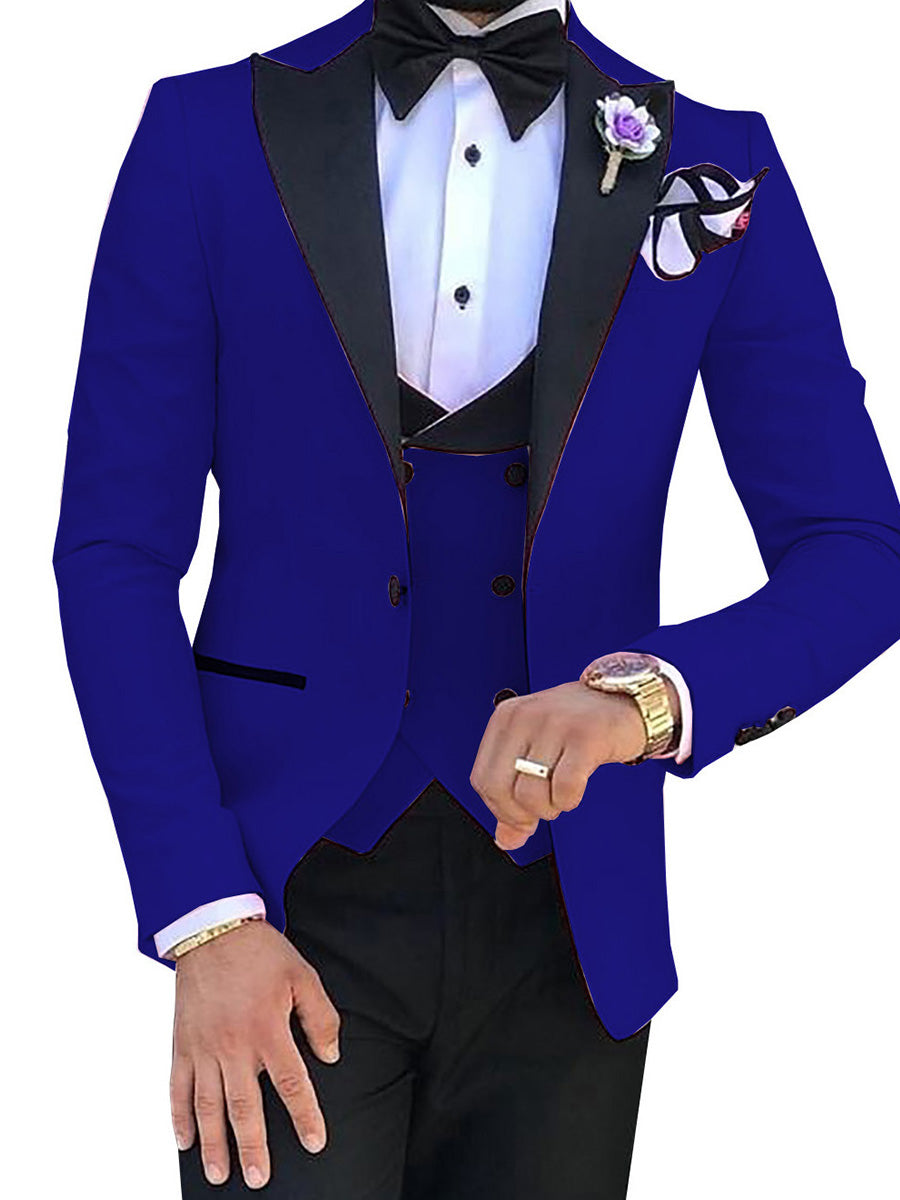 Costume Homme en BLEU_ROYALE 3 Pièces Tenue de Cérémonie et de Réception Élégante