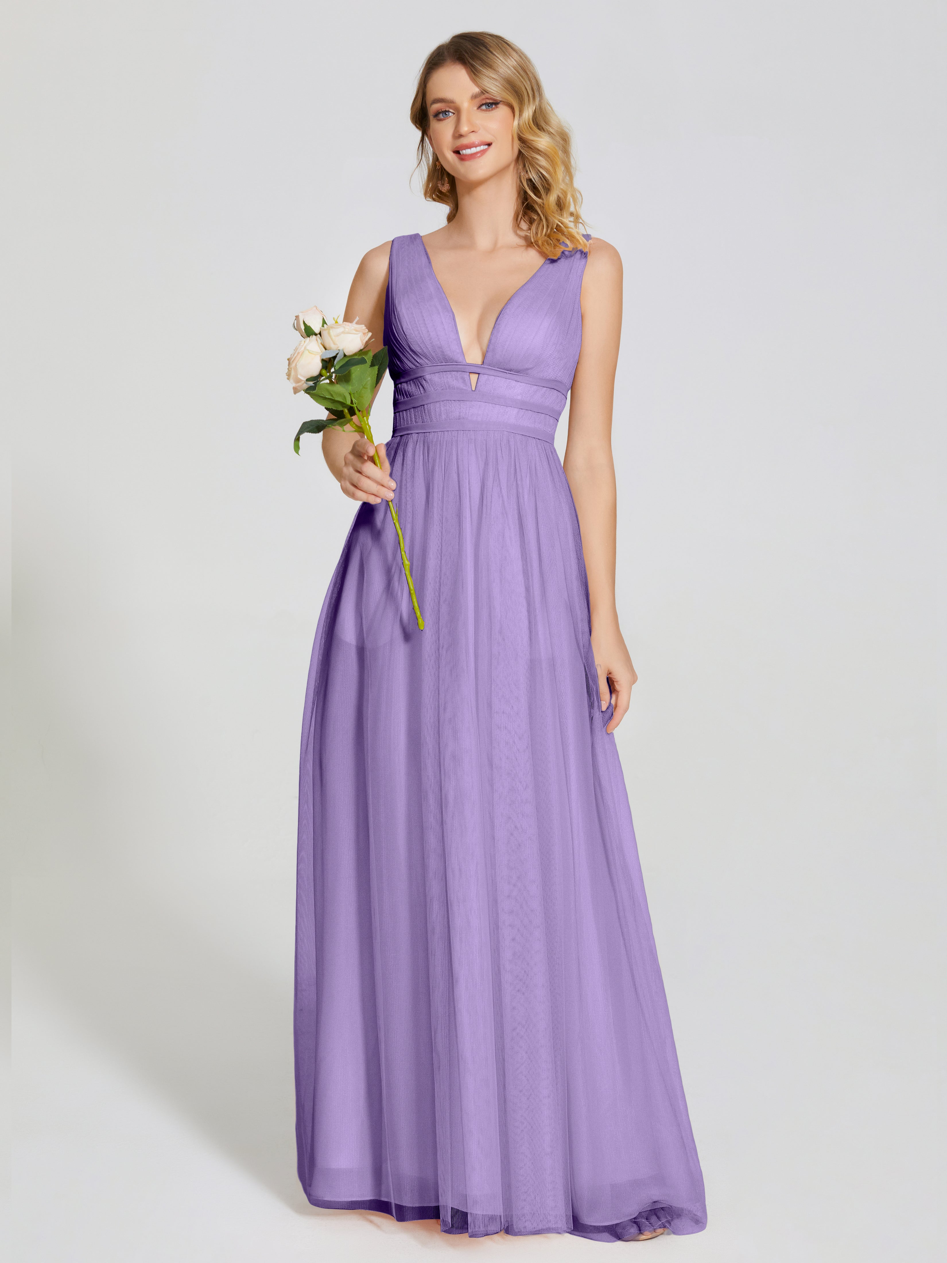 Robes De Demoiselle D'Honneur Tahiti Bretelles Dos Nu Sexy Tulle Robe De Demoiselle D'Honneur